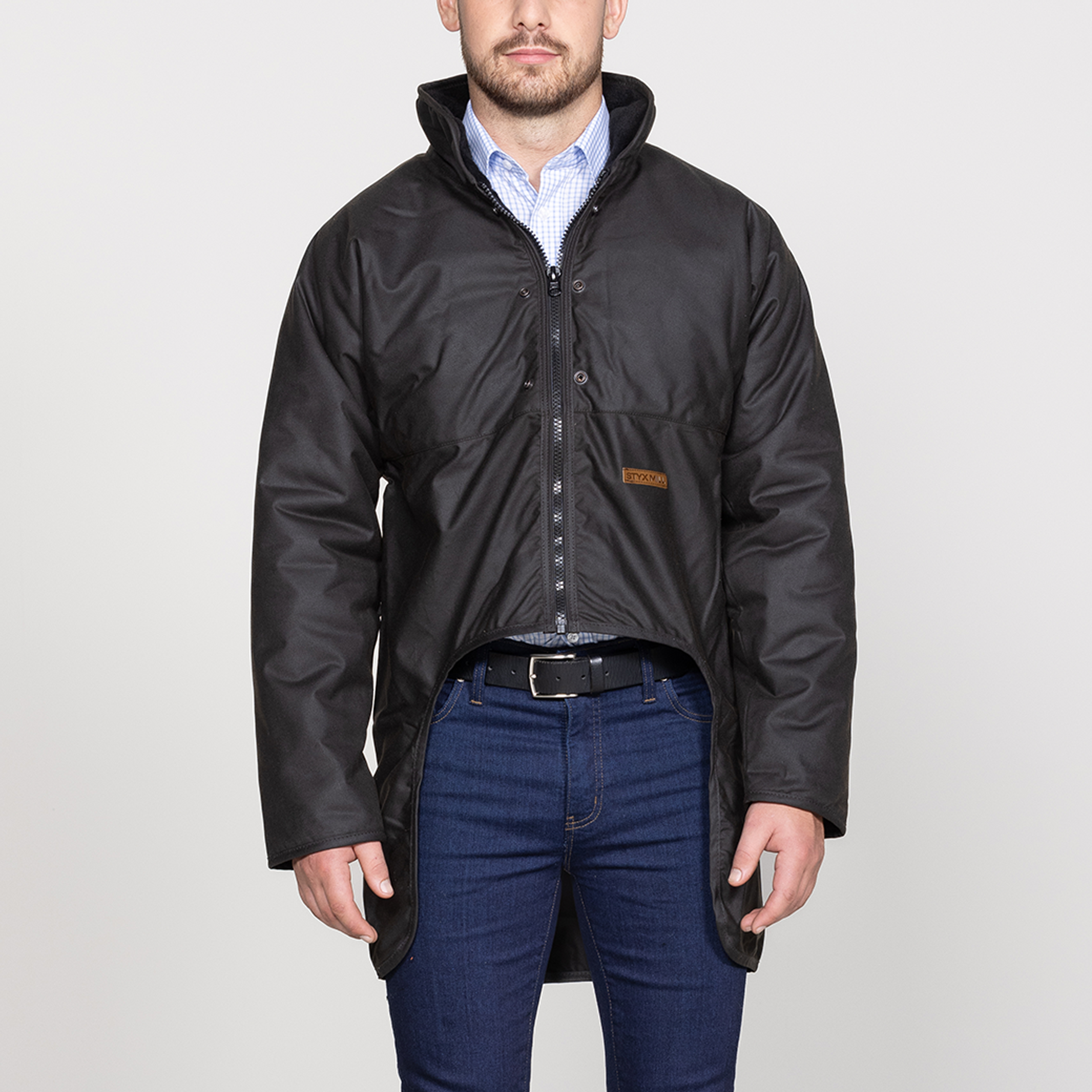 Oilskin Long Sleeve Zip Cape