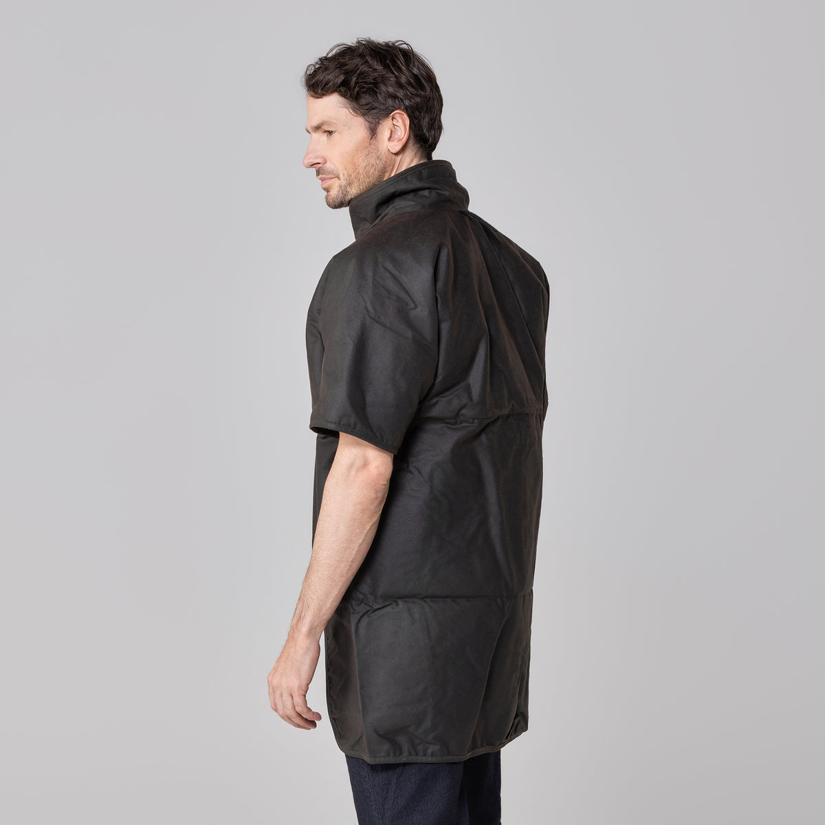 Oilskin Short Sleeve Zip Cape