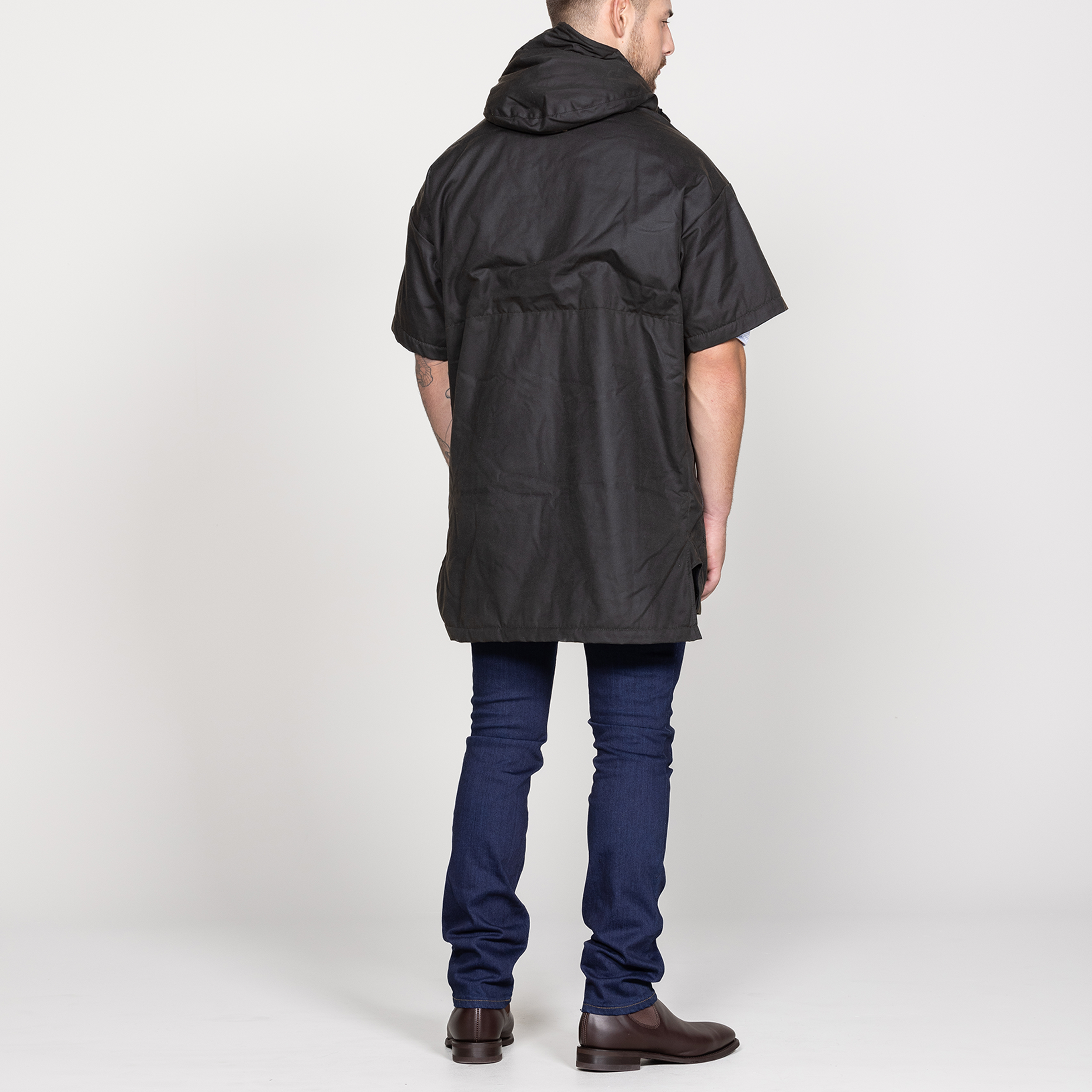 Oilskin Brown Lined Short Sleeve Scope Pullover