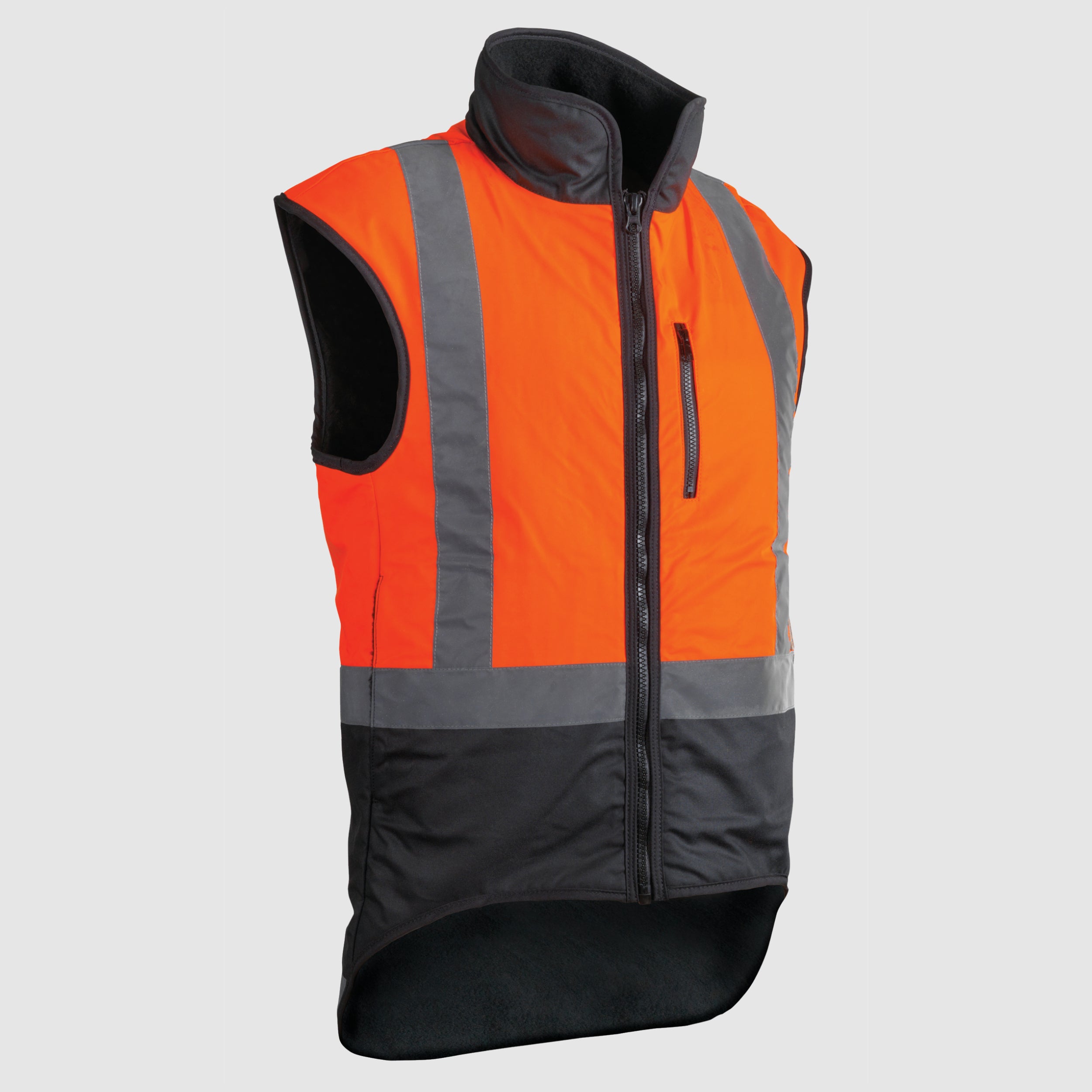 Oilskin Hi Vis Fur Lined Vest