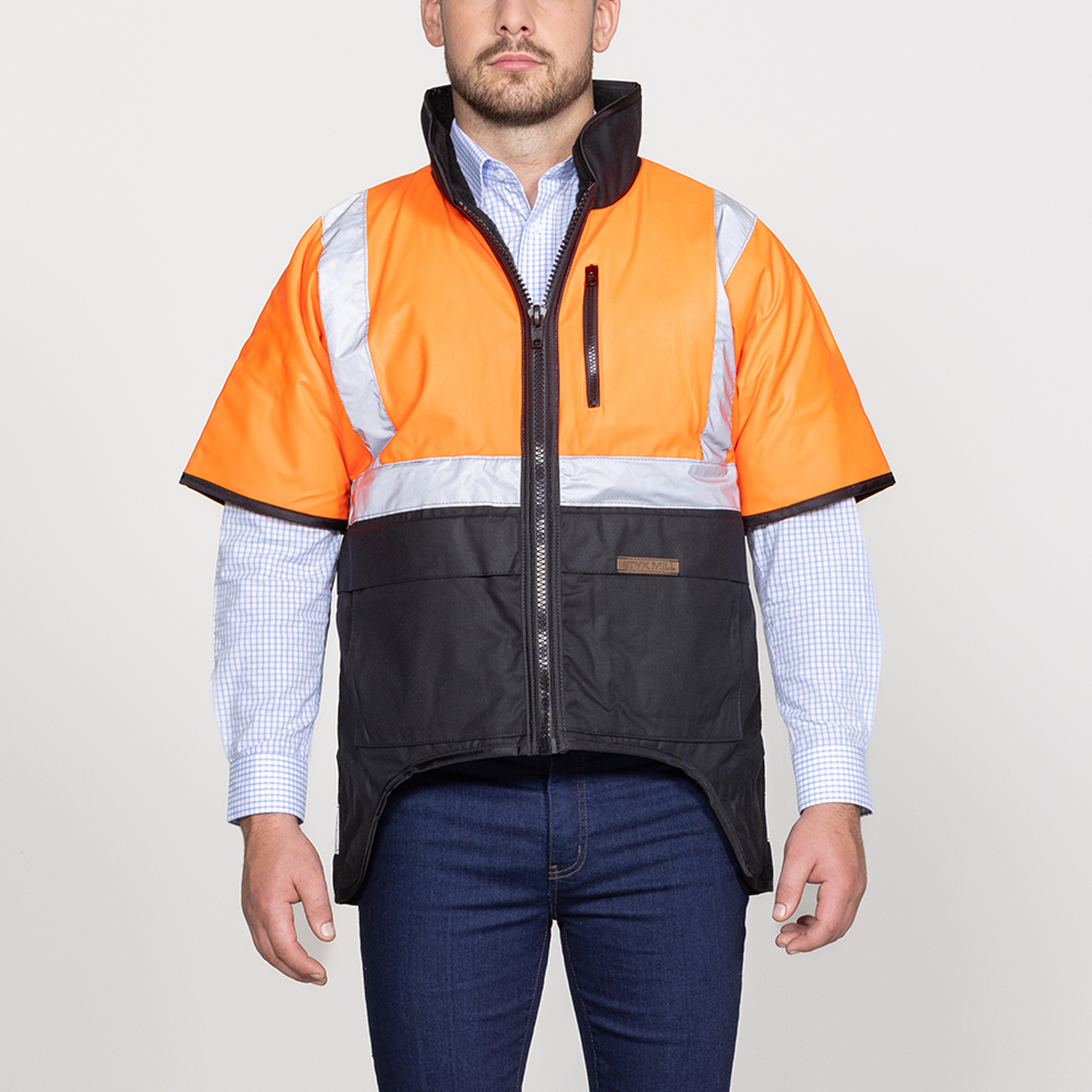Oilskin Orange Fur Lined Jacket