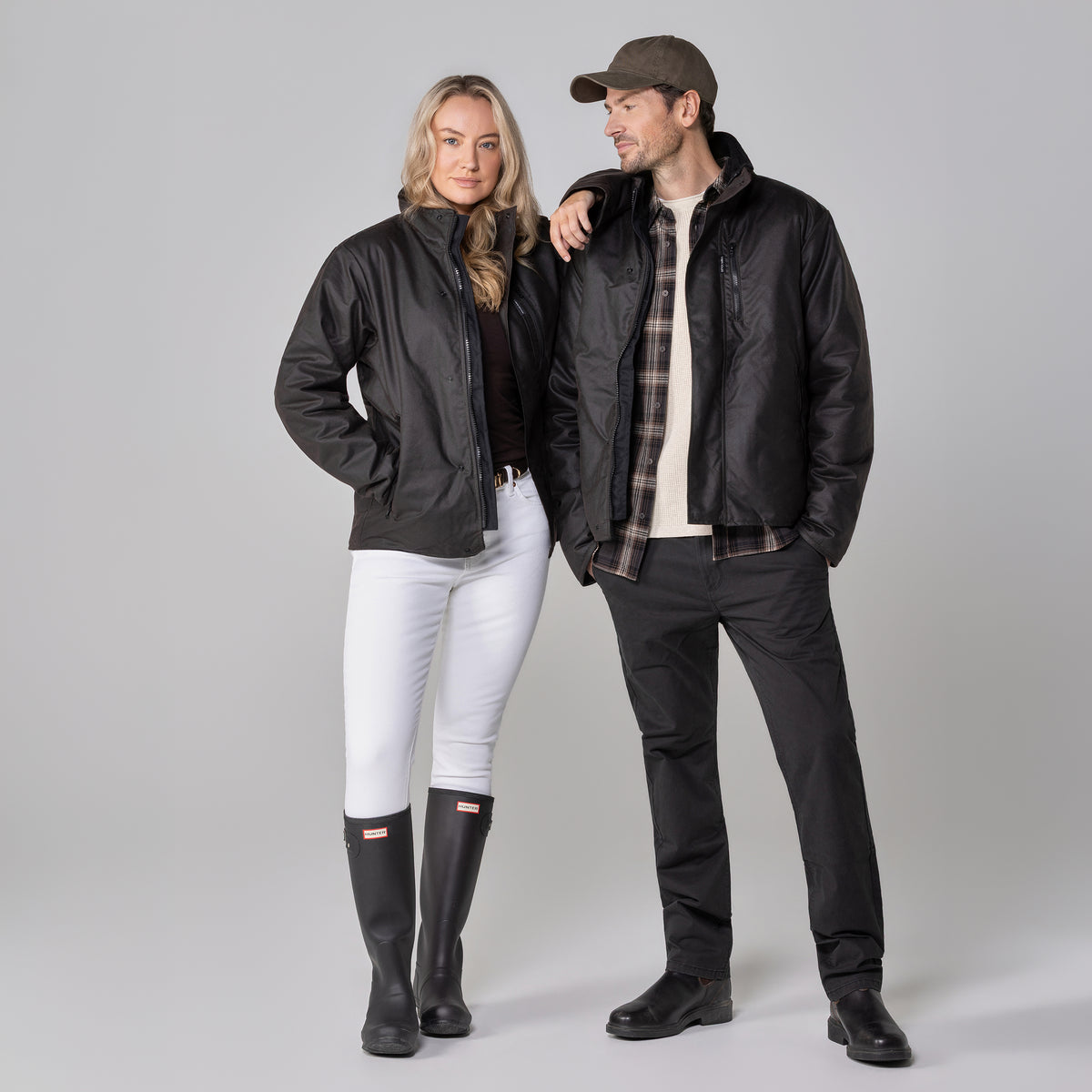 Oilskin Brown Long Sleeve Field Jacket