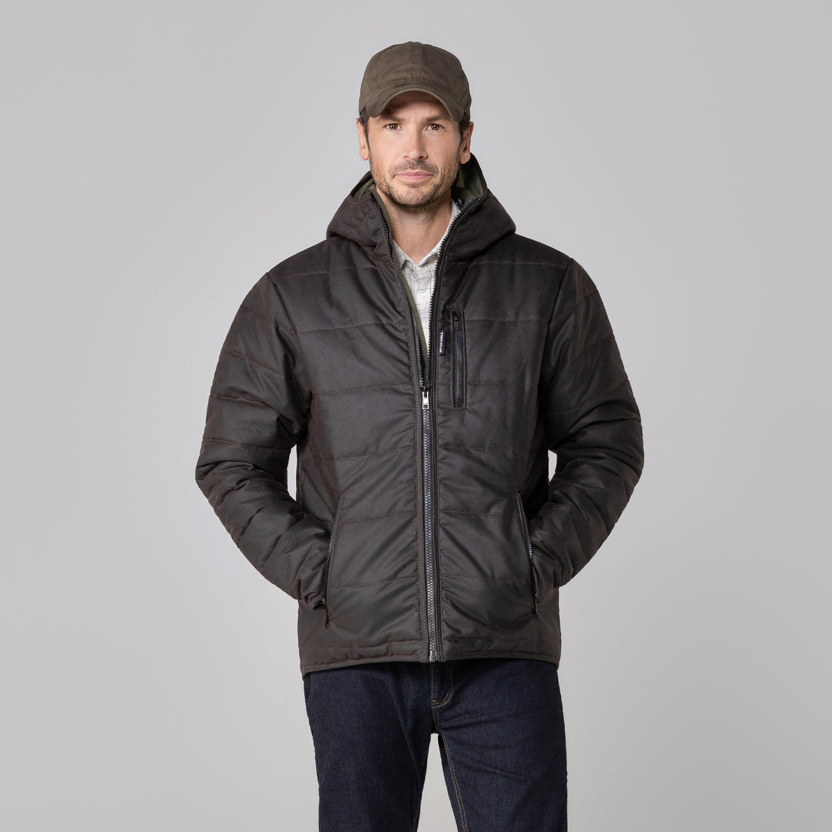Oilskin Thermal Wool Loft Puffer Jacket