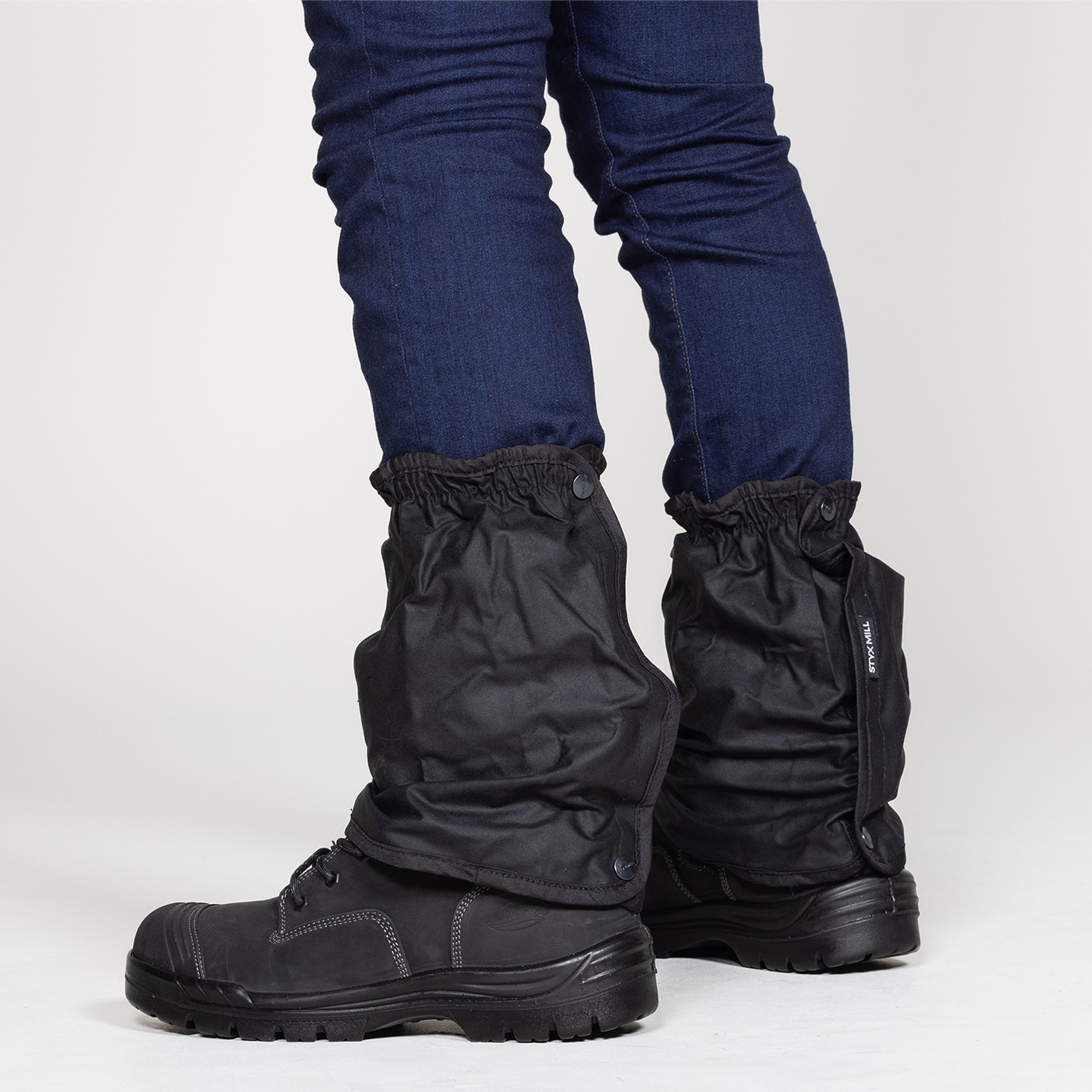 Oilskin Black Domed Gaiters/Putties
