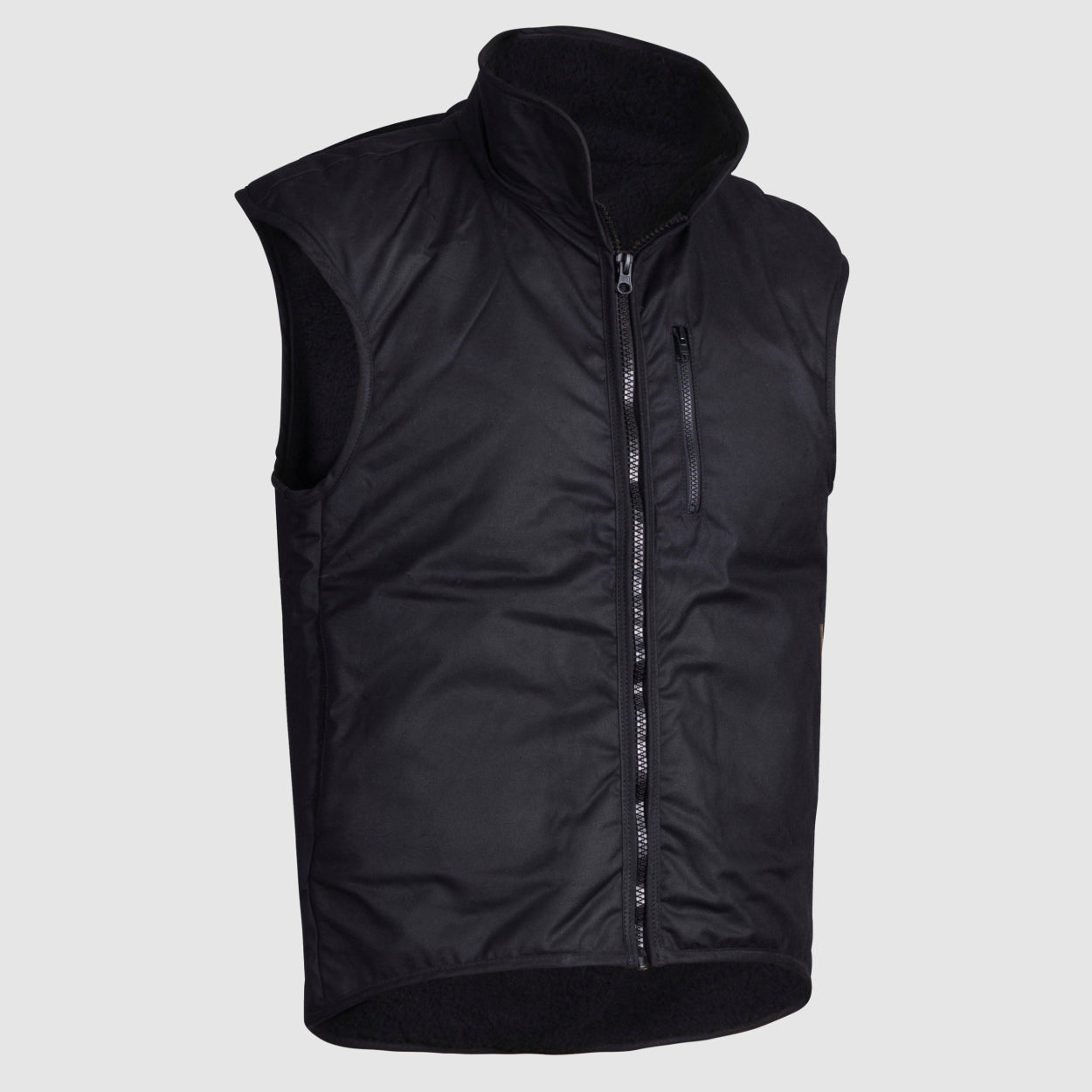 Oilskin Black Fur Lined Replica Vest (no tail)