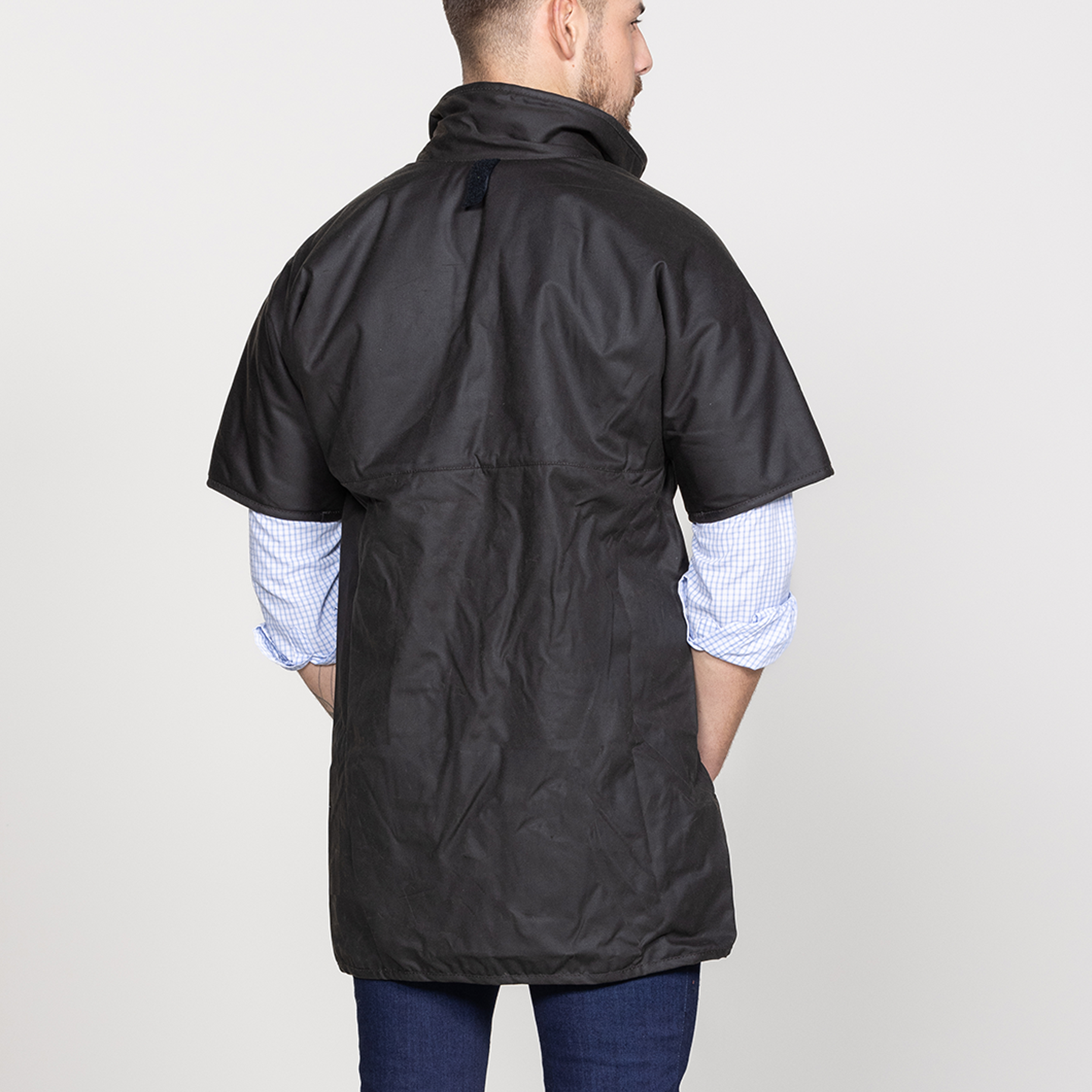 Oilskin Short Sleeve Zip Cape