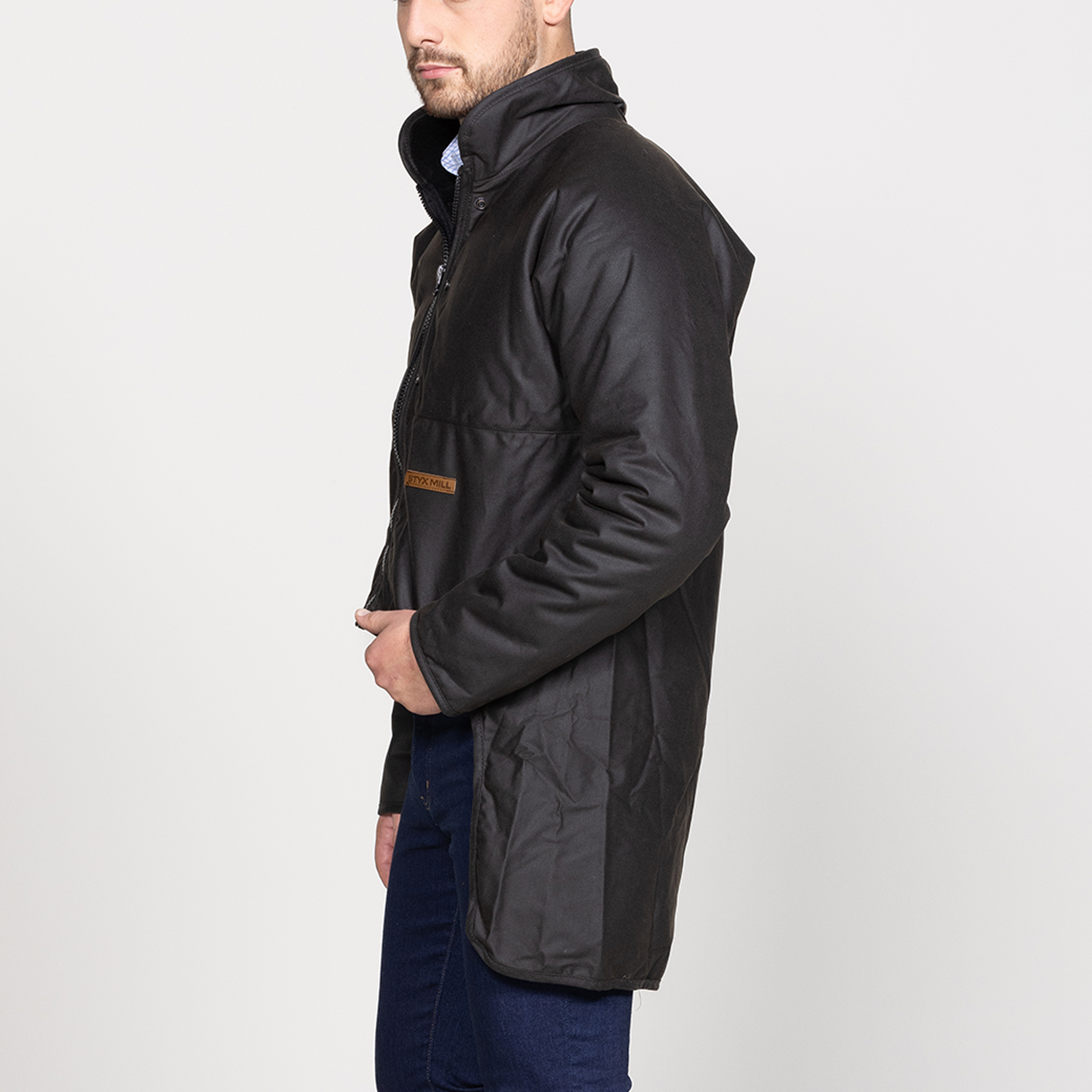 Oilskin Long Sleeve Zip Cape