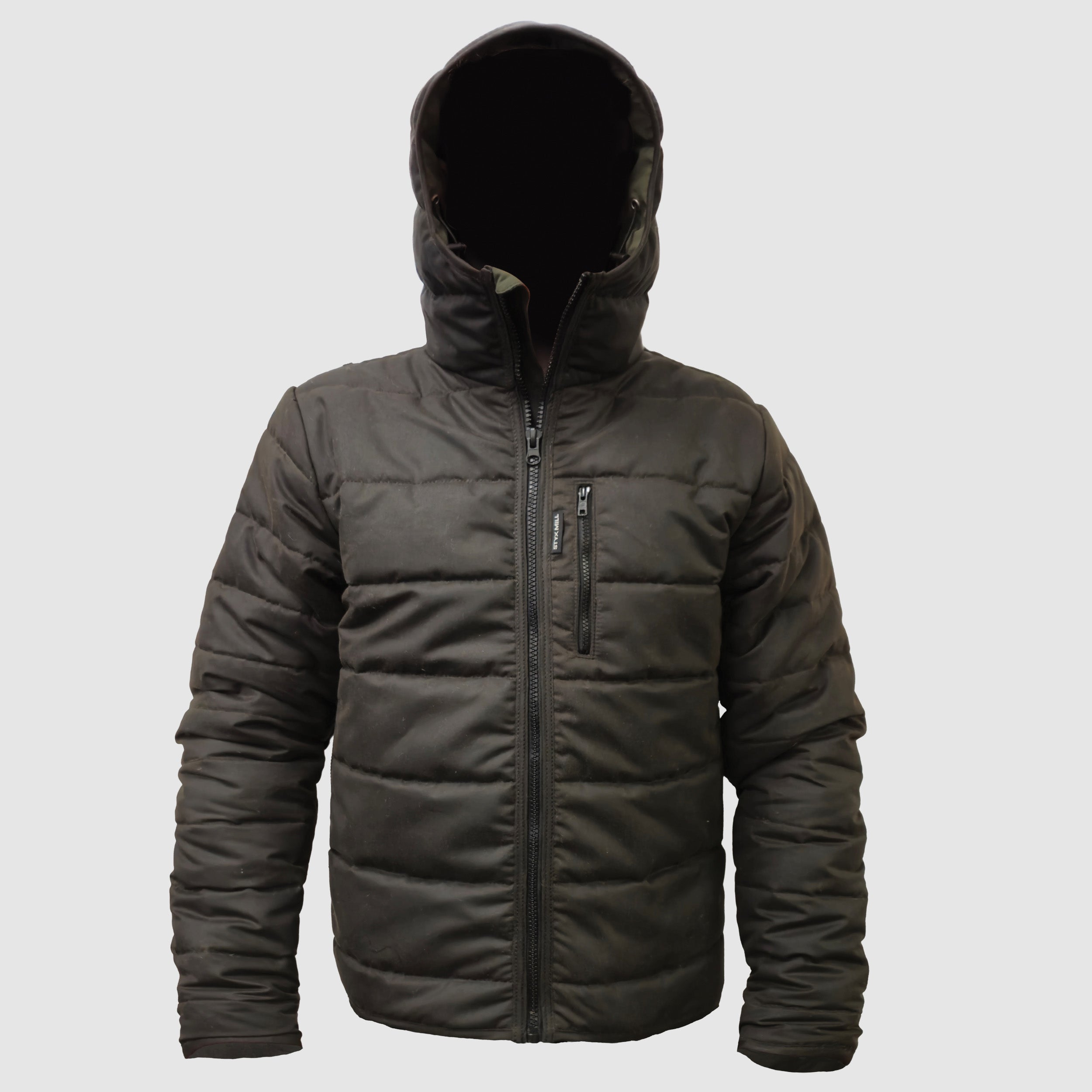 Oilskin Thermal Wool Loft Puffer Jacket