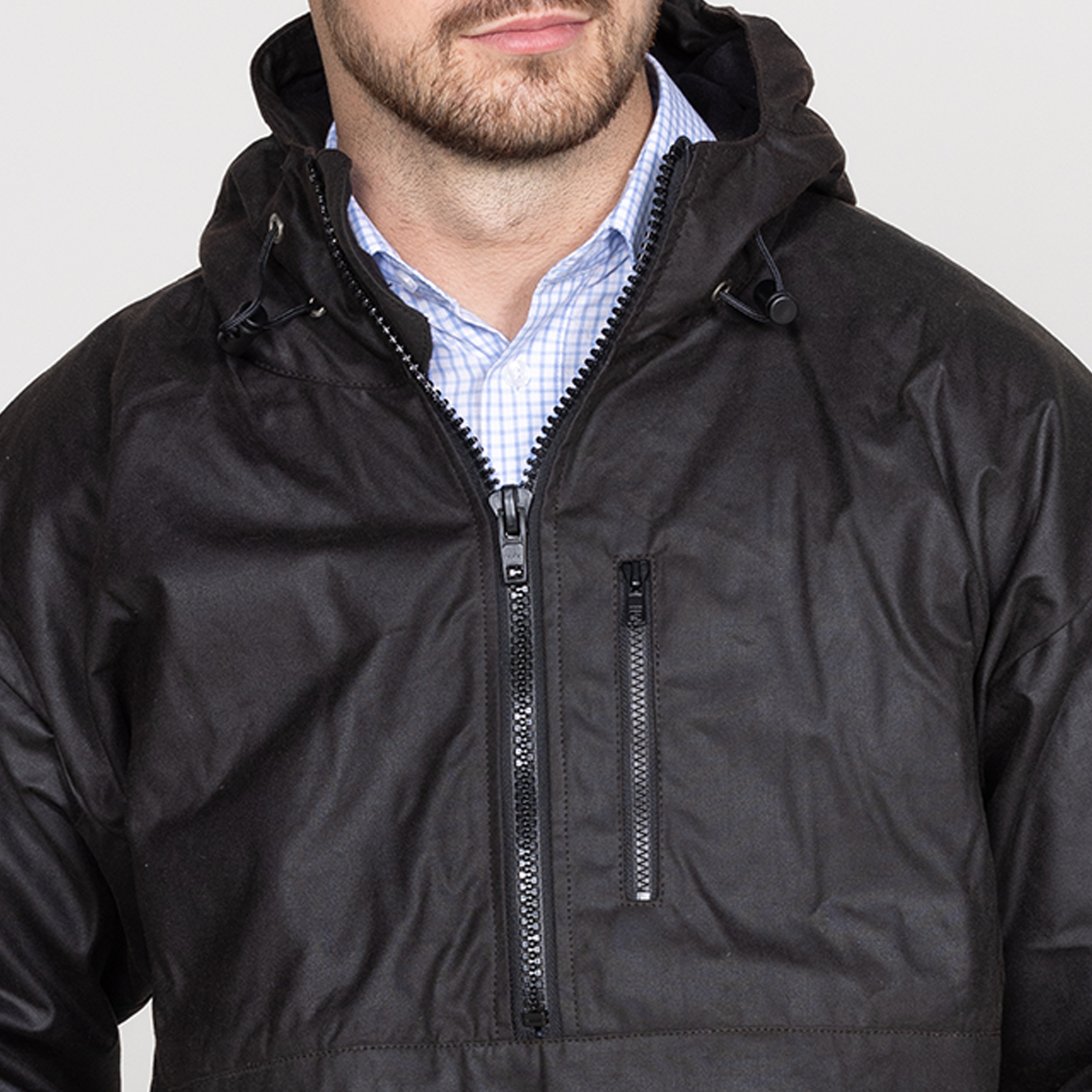 Oilskin Brown Lined Scope Pullover