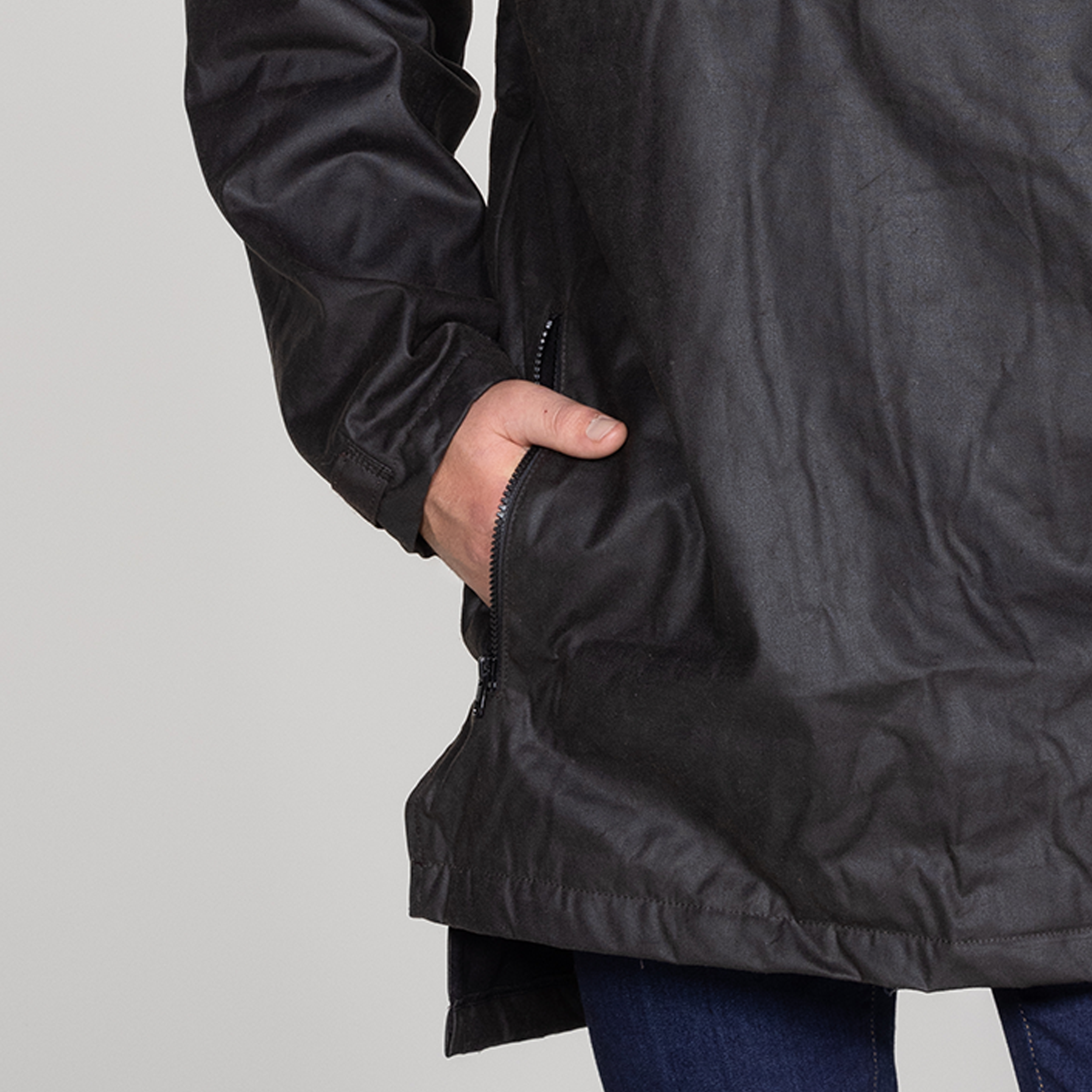 Oilskin Brown Lined Scope Pullover