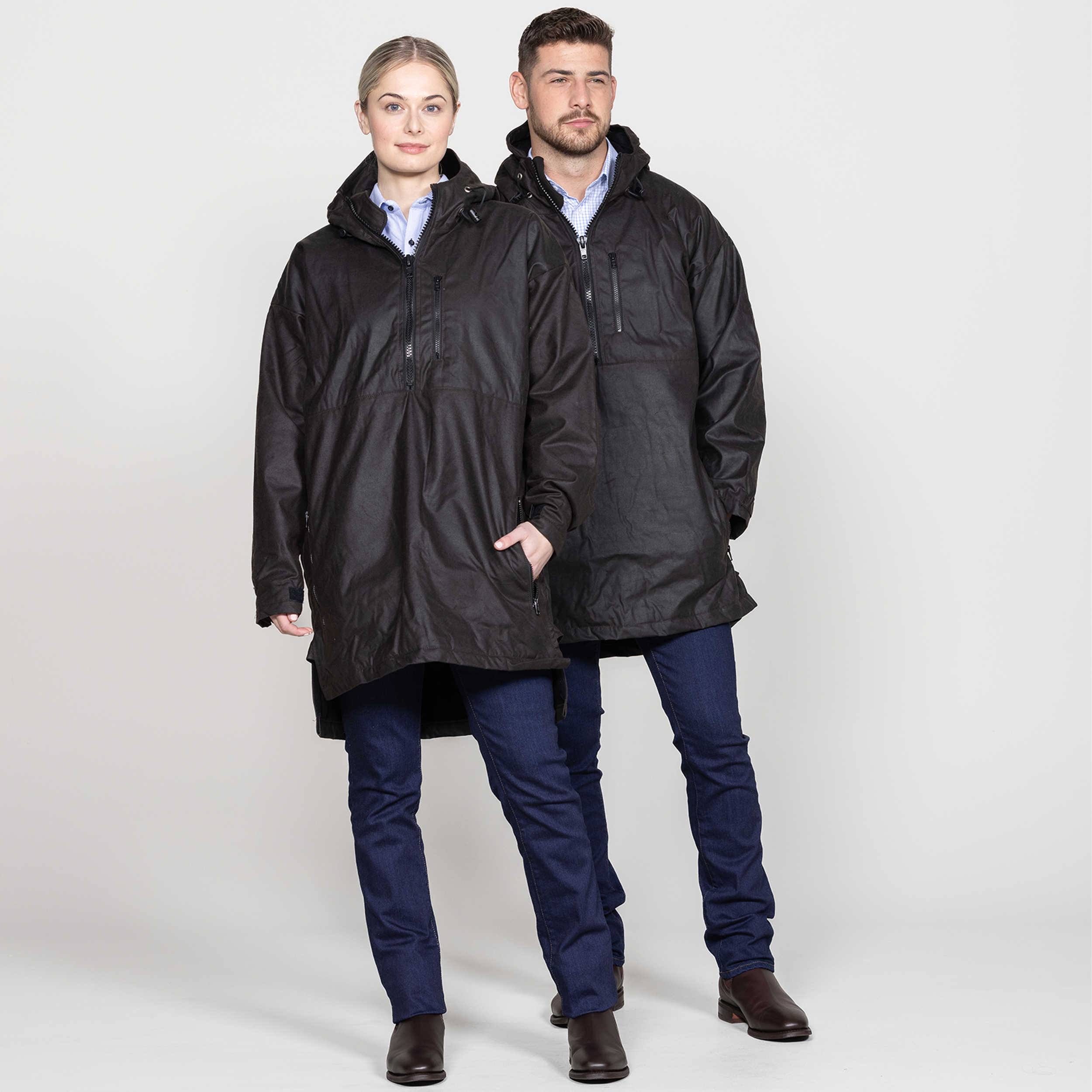 Oilskin Brown Lined Scope Pullover
