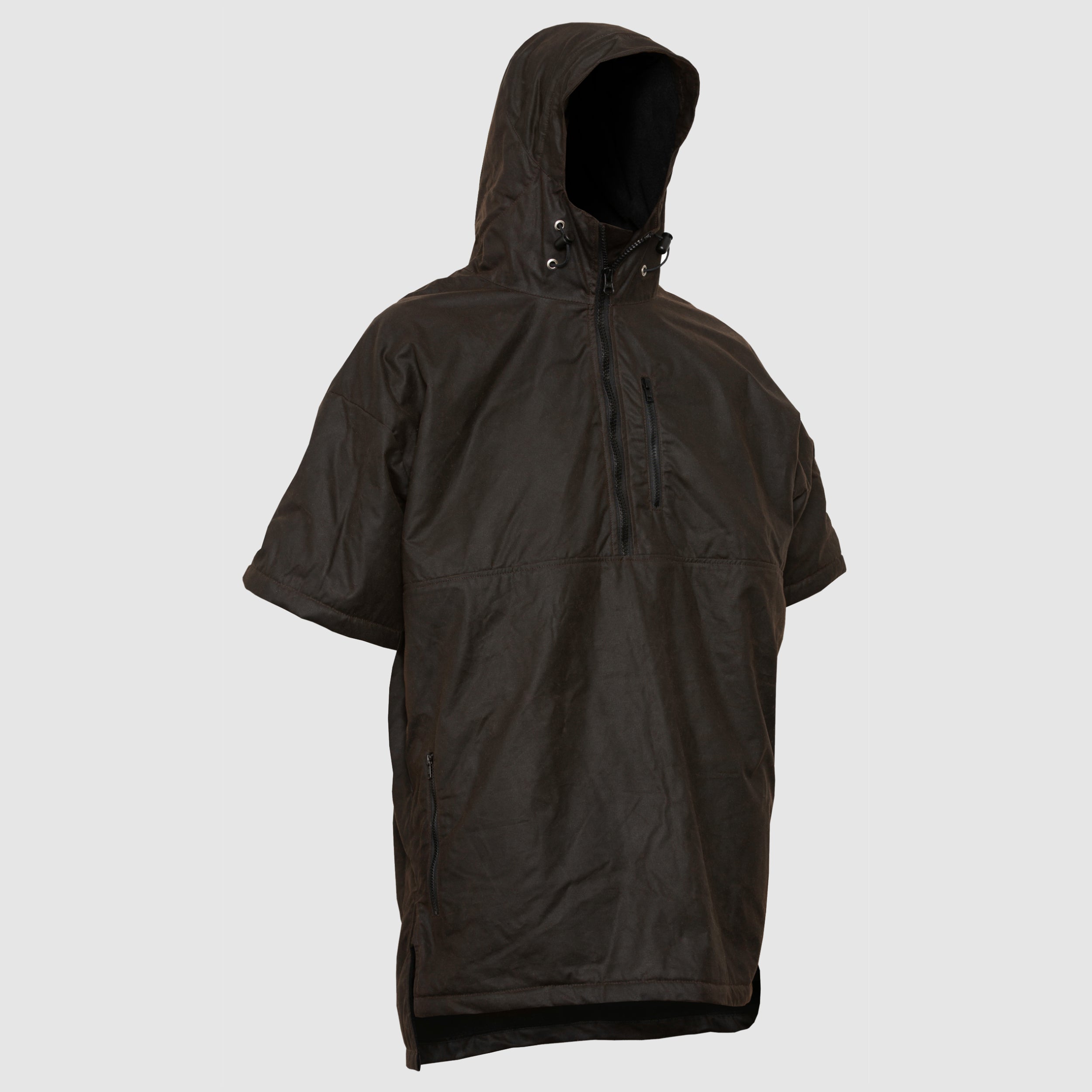 Oilskin Brown Lined Short Sleeve Scope Pullover