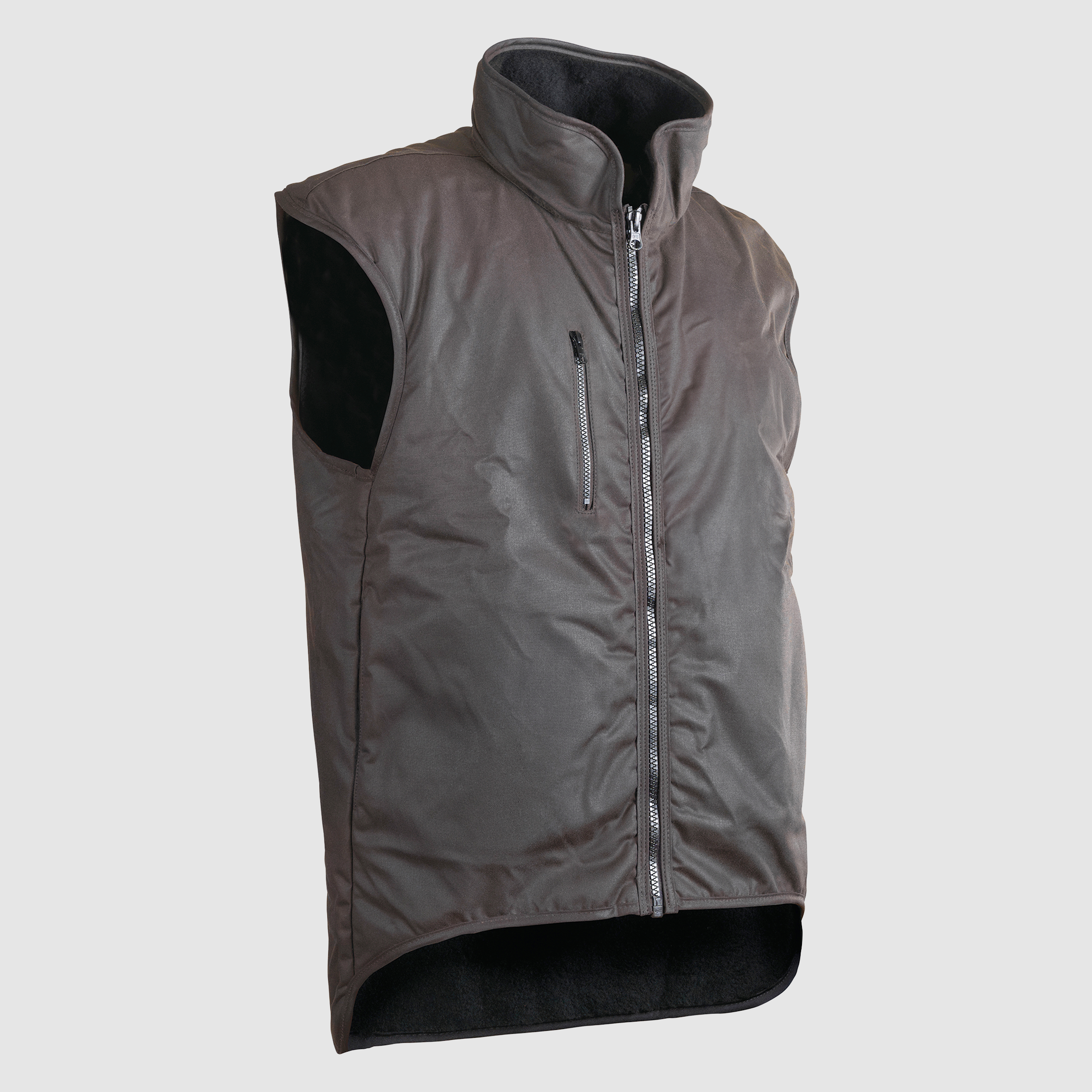 Oilskin Brown Vest (Embroidery Version)