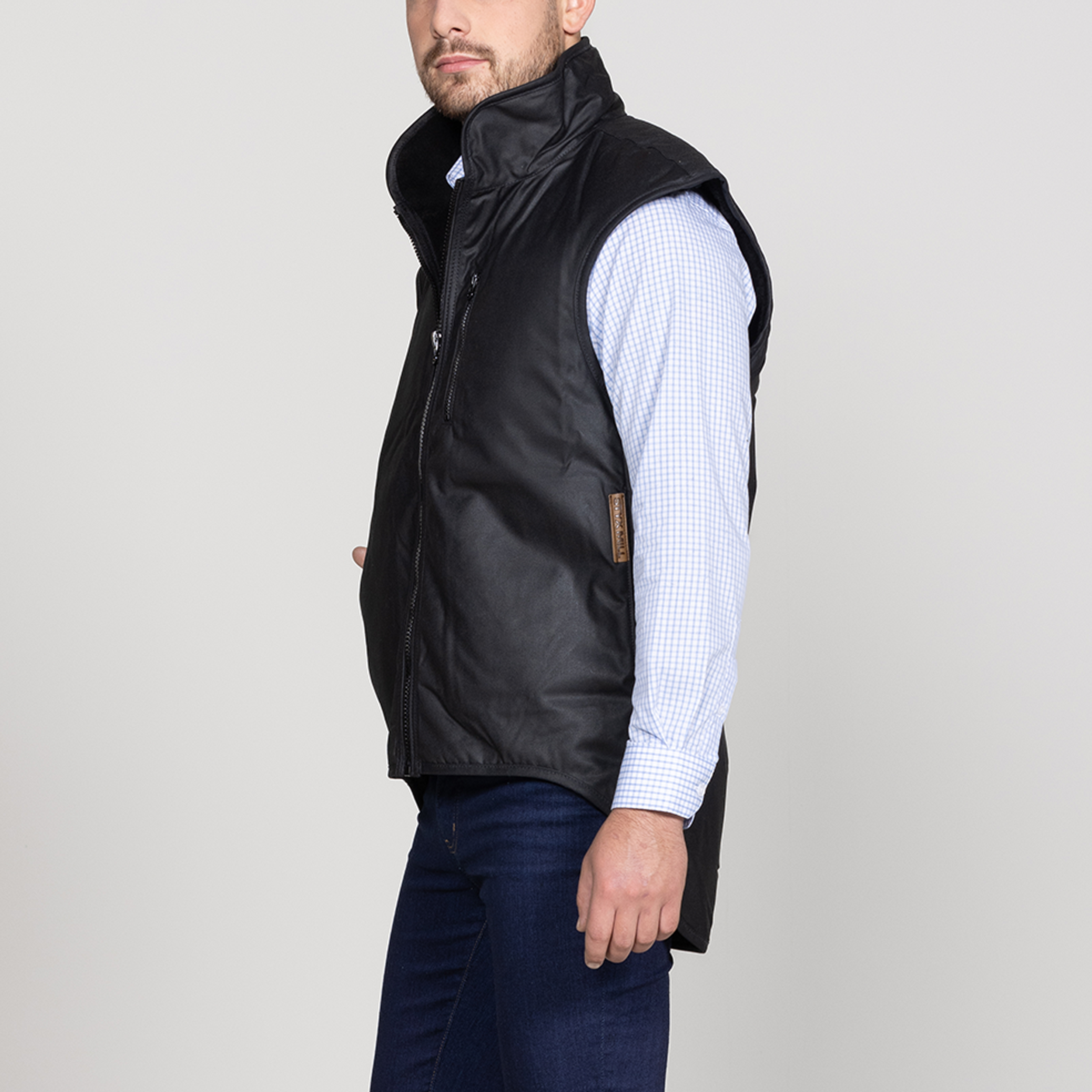 Oilskin Classic Fur Lined Vest