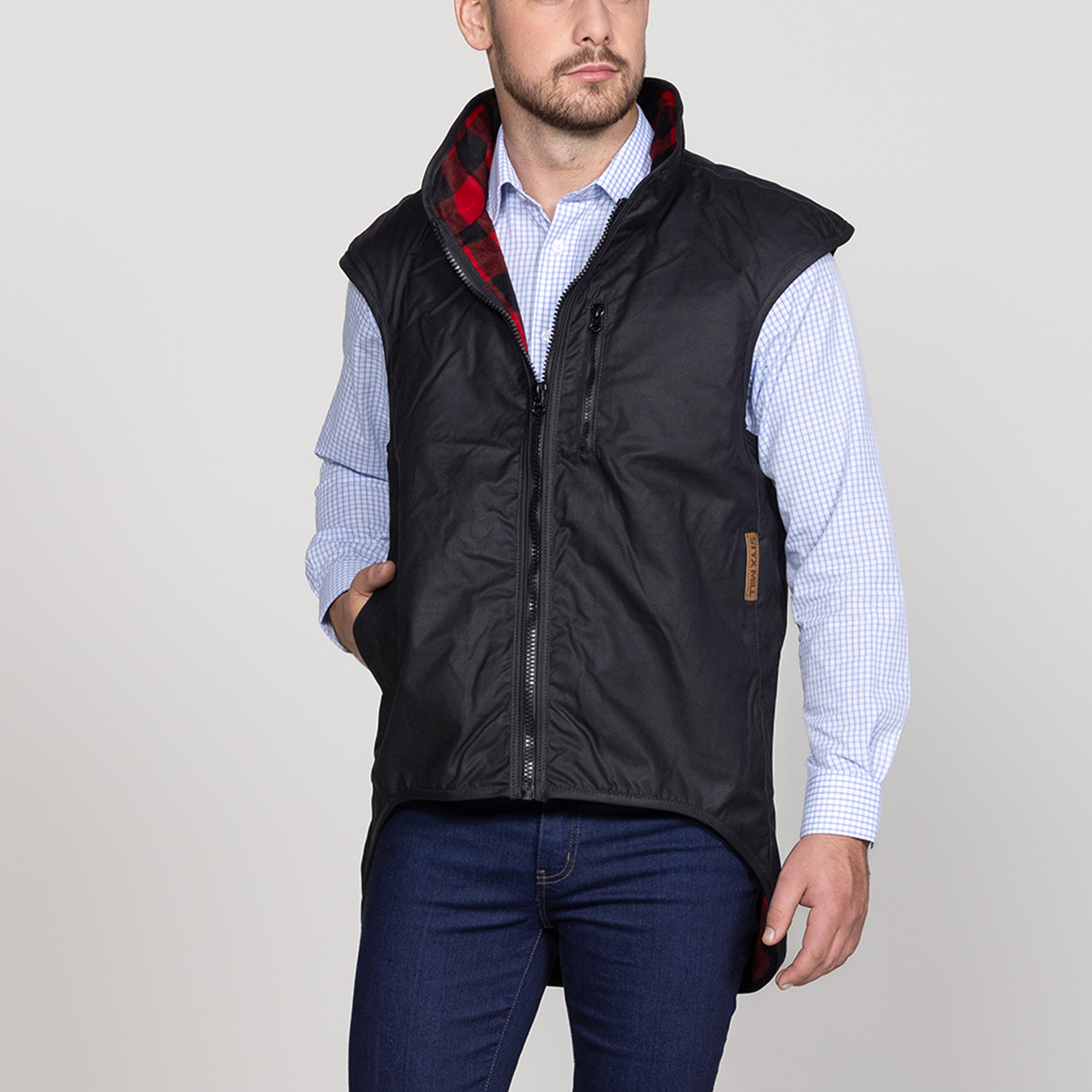 Oilskin Wool Lined Province Vest