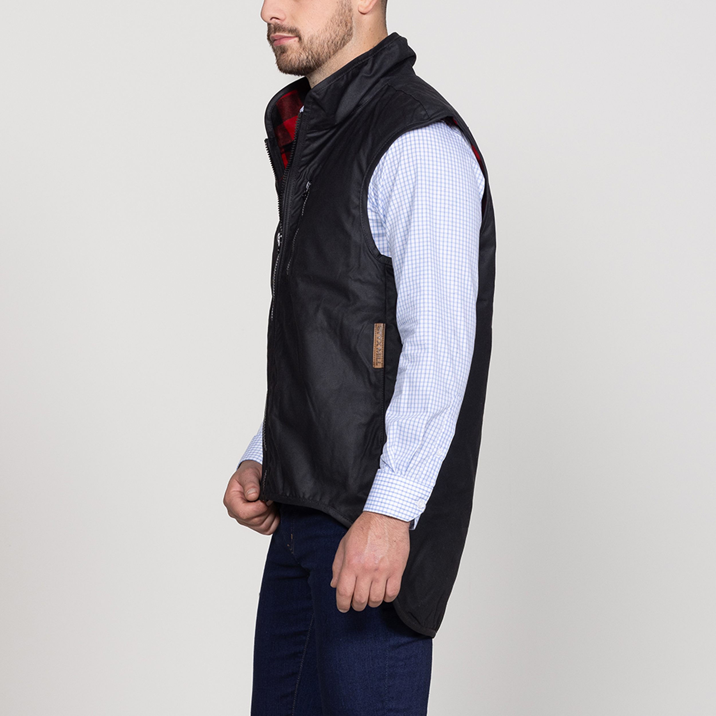 Oilskin Wool Lined Province Vest