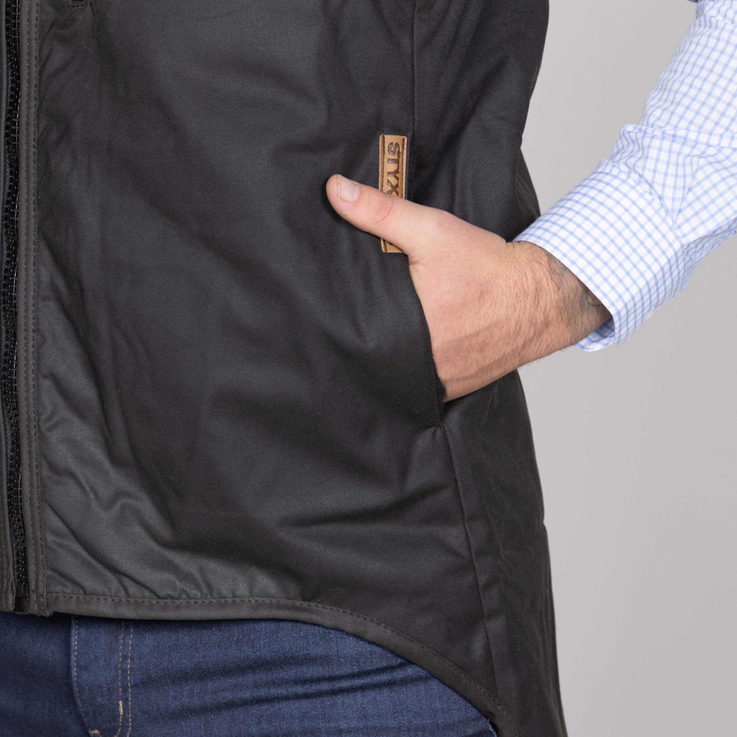 Oilskin Classic Fur Lined Vest
