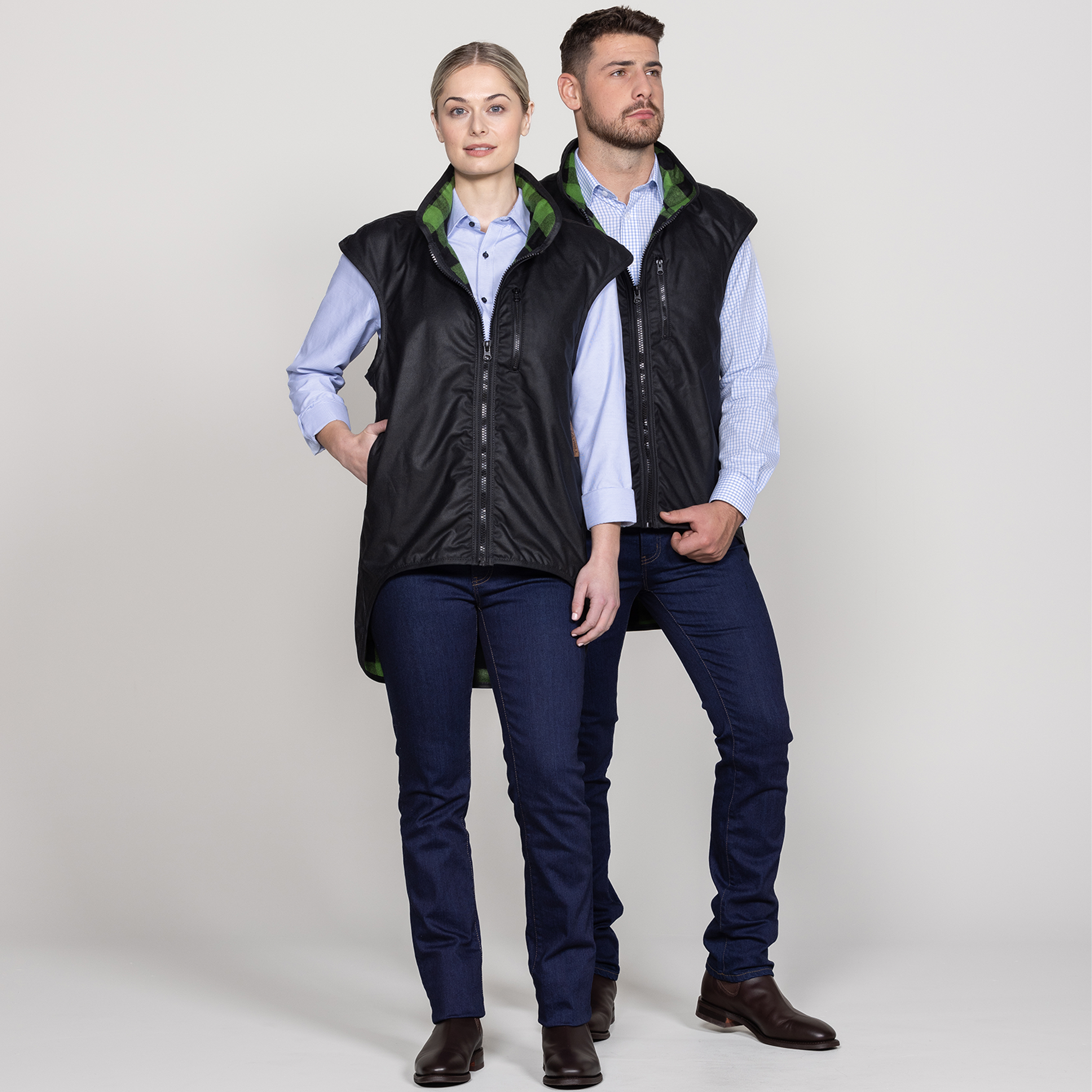 Oilskin Wool Lined Province Vest