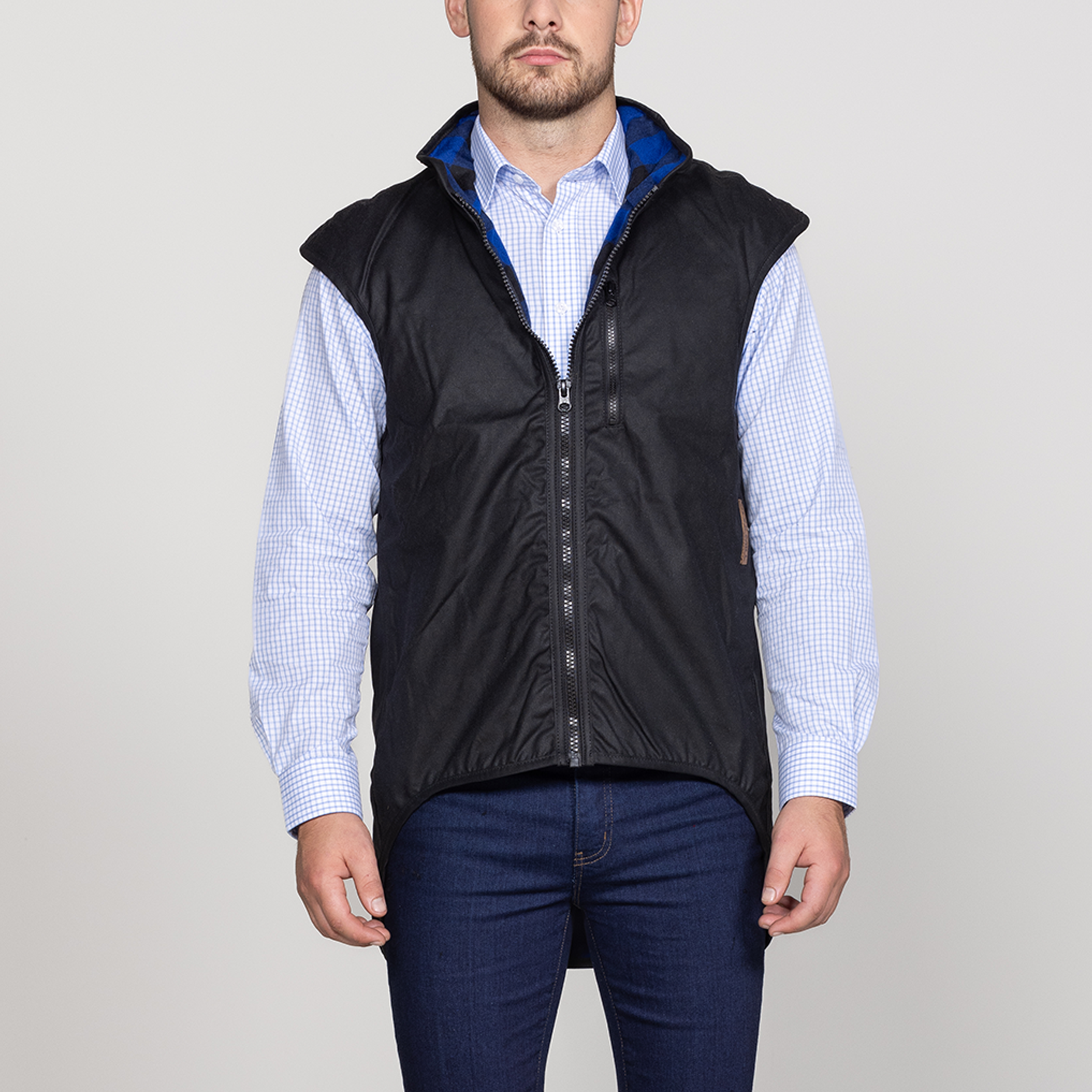 Oilskin Wool Lined Province Vest