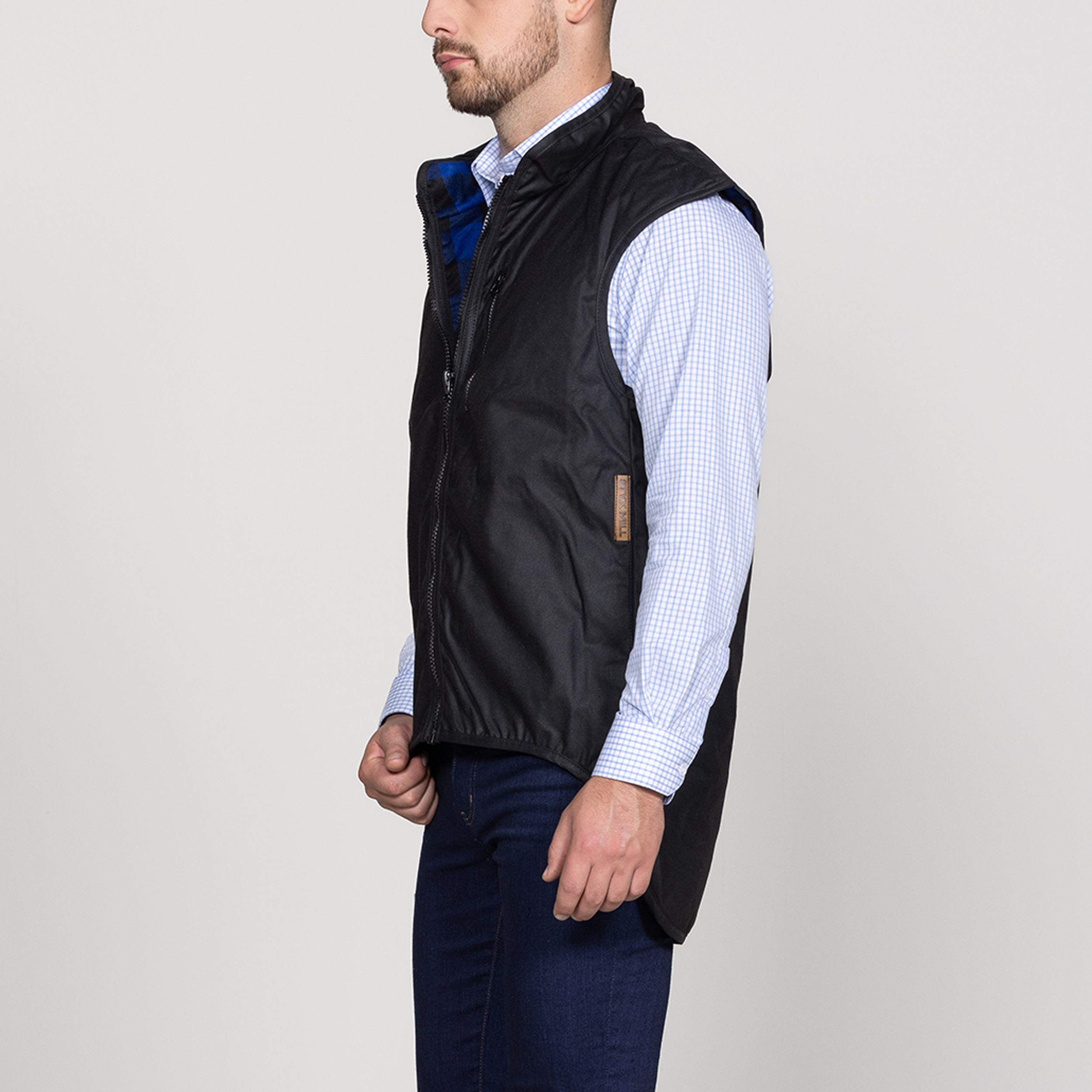 Oilskin Wool Lined Province Vest