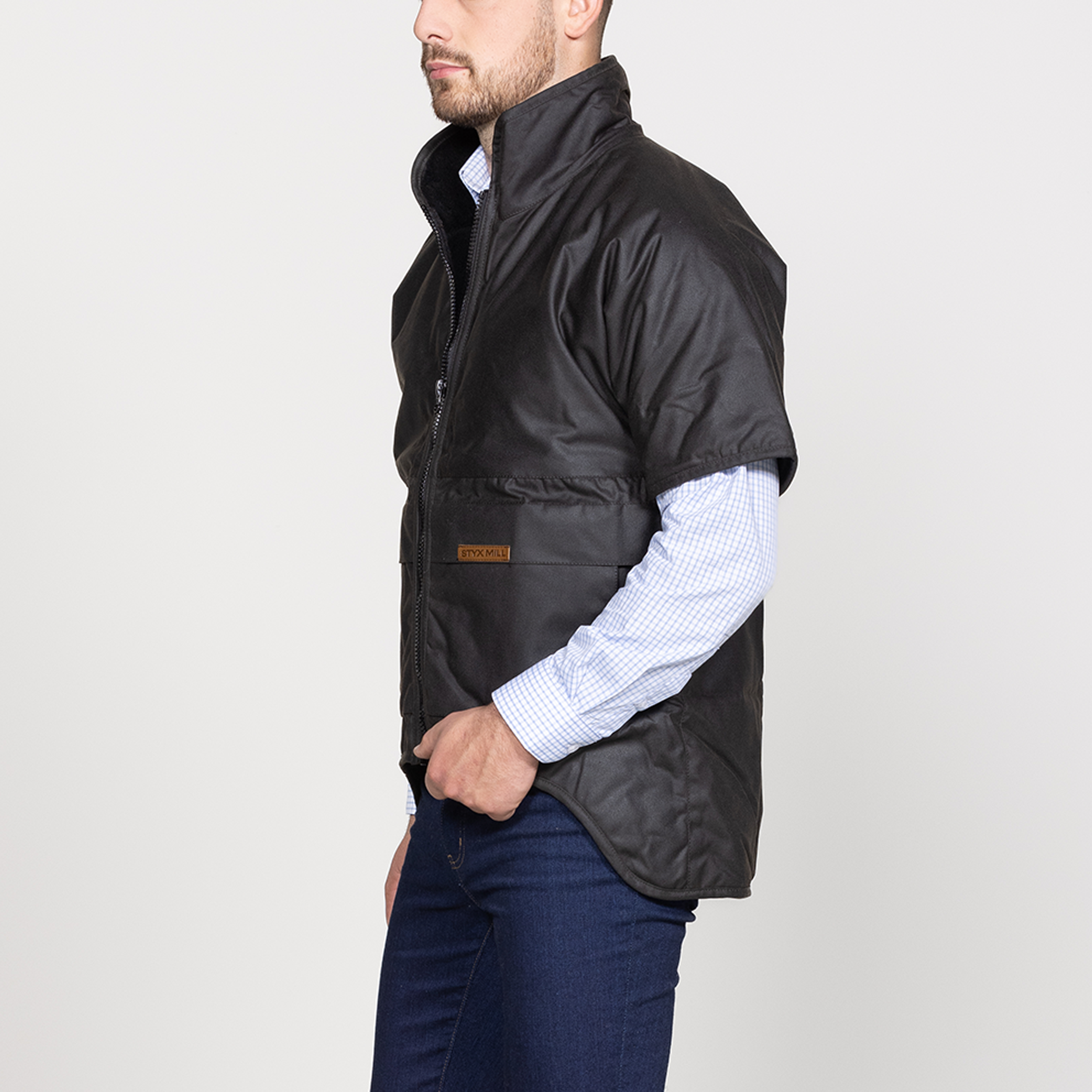 Oilskin Brown Short Sleeve Classic Jacket