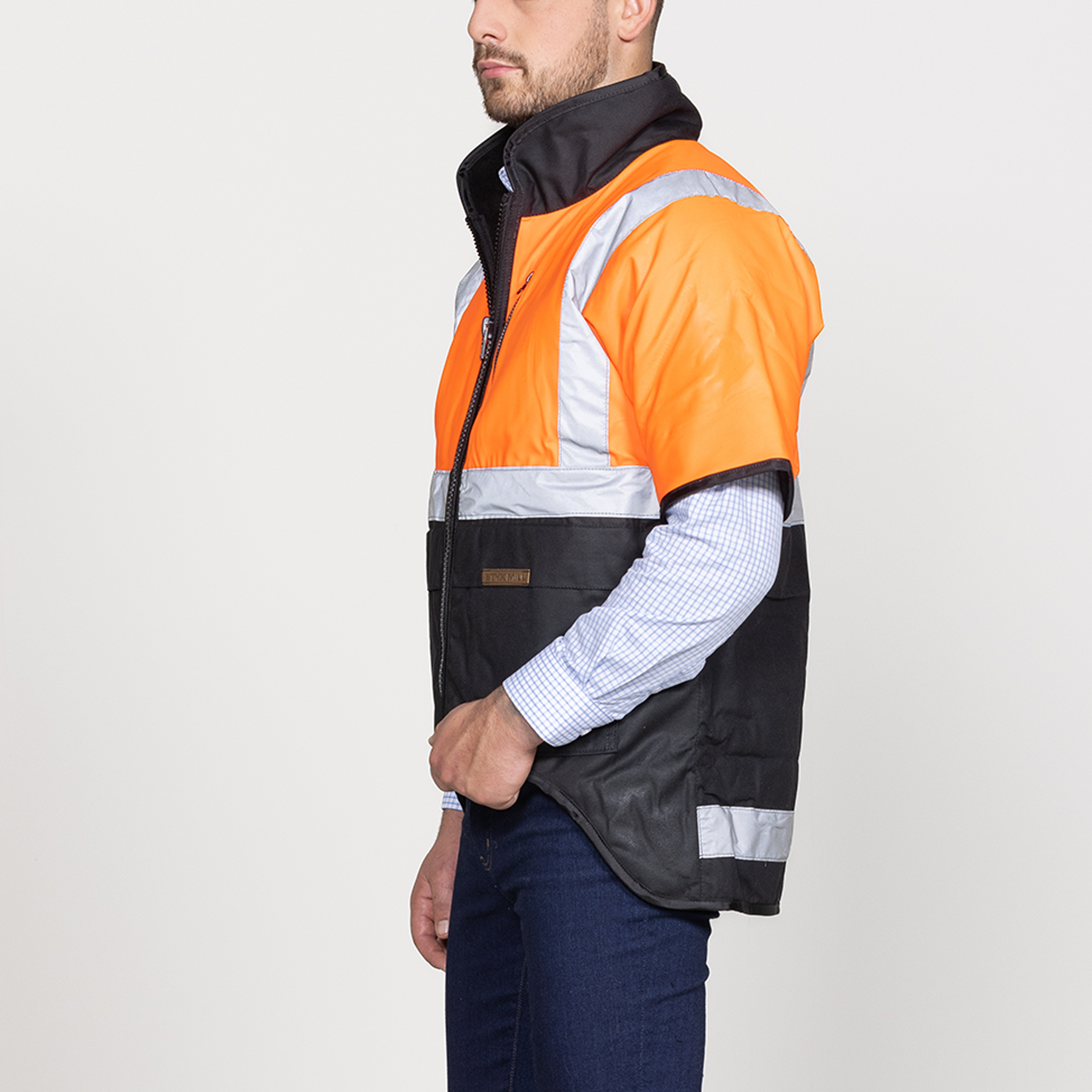 Oilskin Orange Fur Lined Jacket
