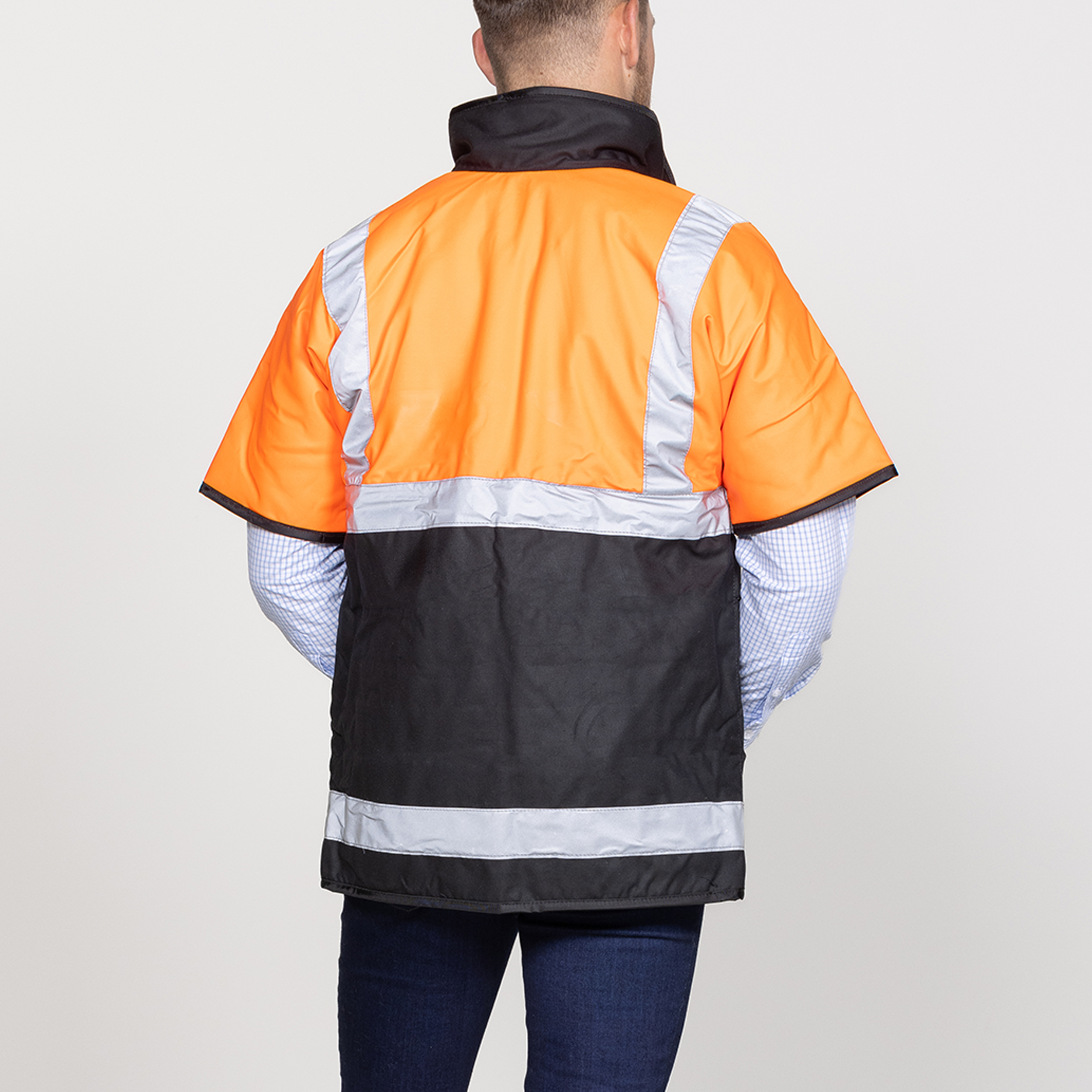 Oilskin Orange Fur Lined Jacket