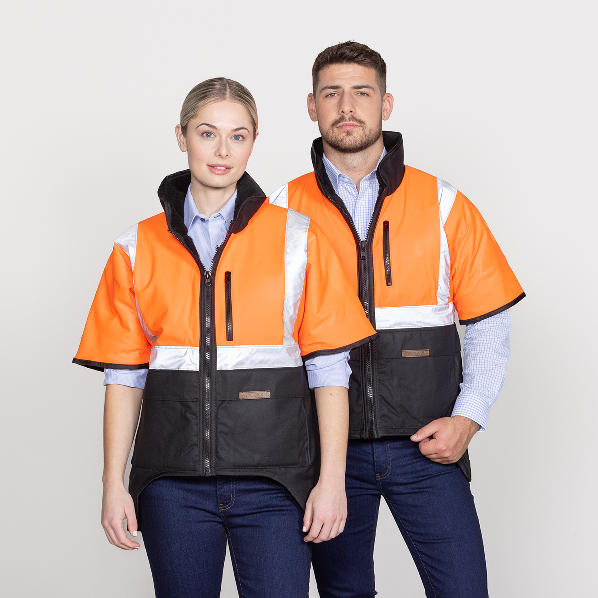 Oilskin Orange Fur Lined Jacket