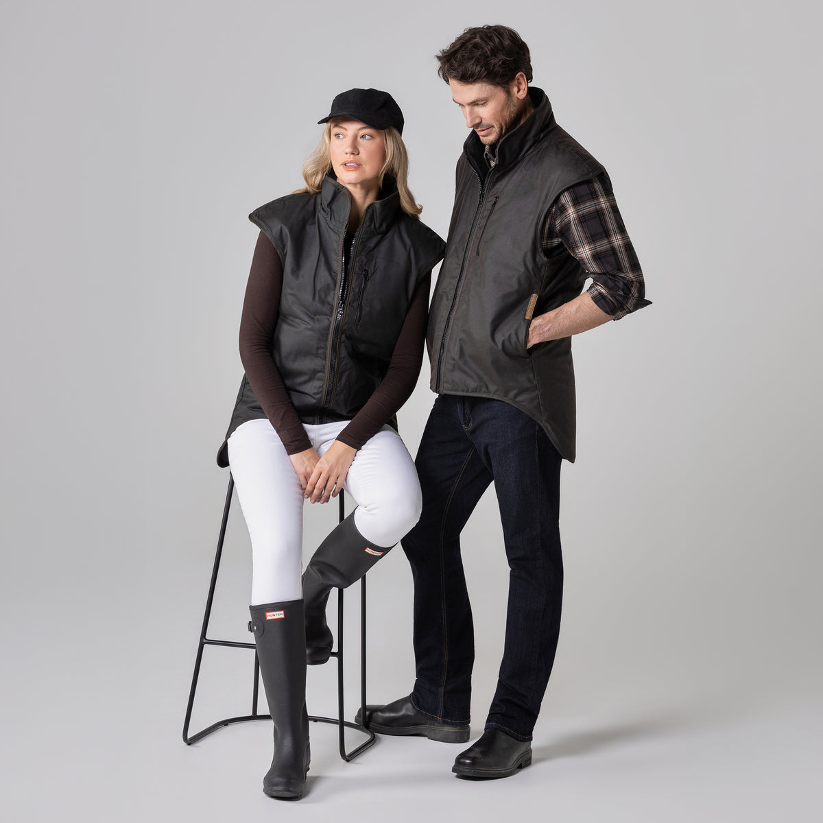 Oilskin Classic Fur Lined Vest