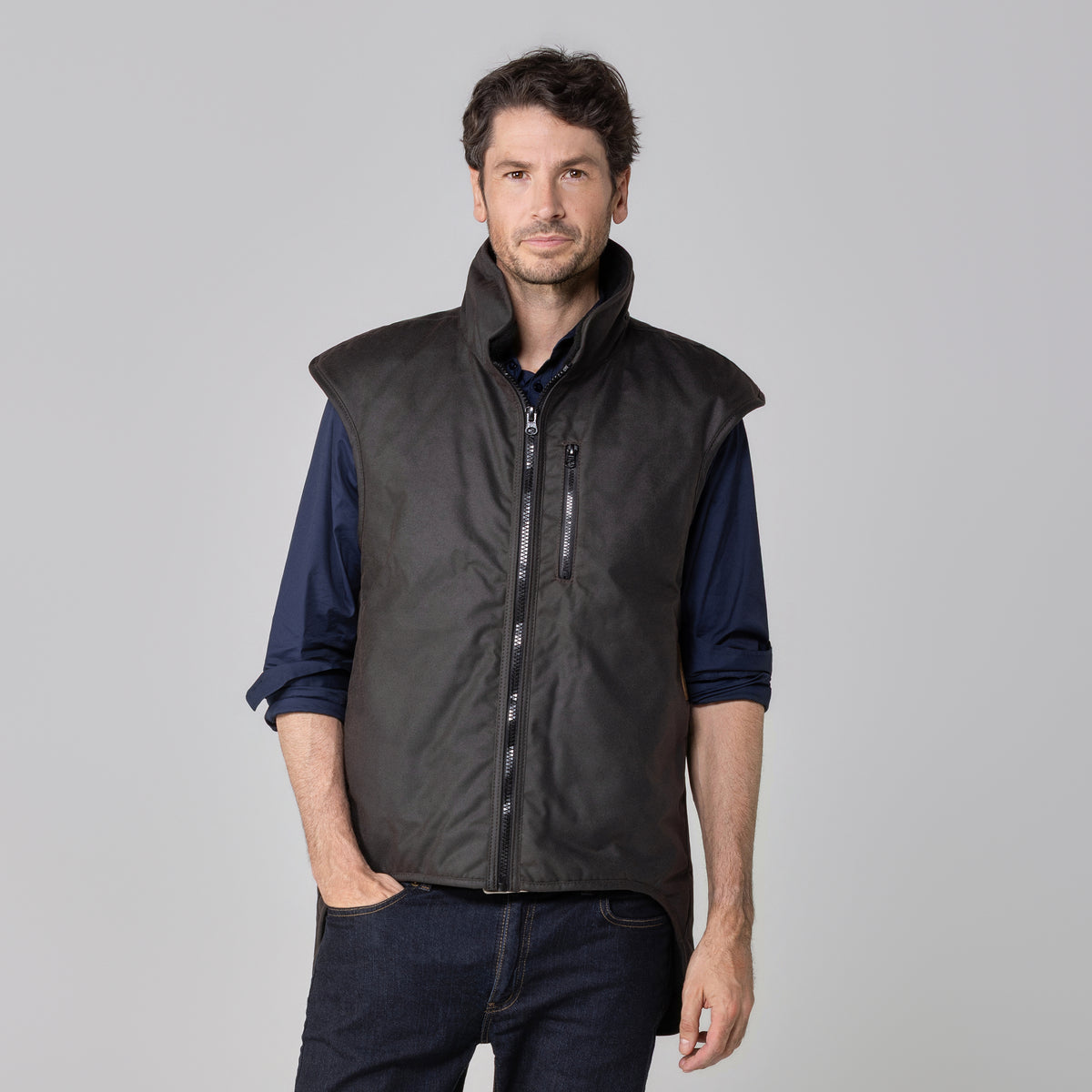 Oilskin Classic Fur Lined Vest