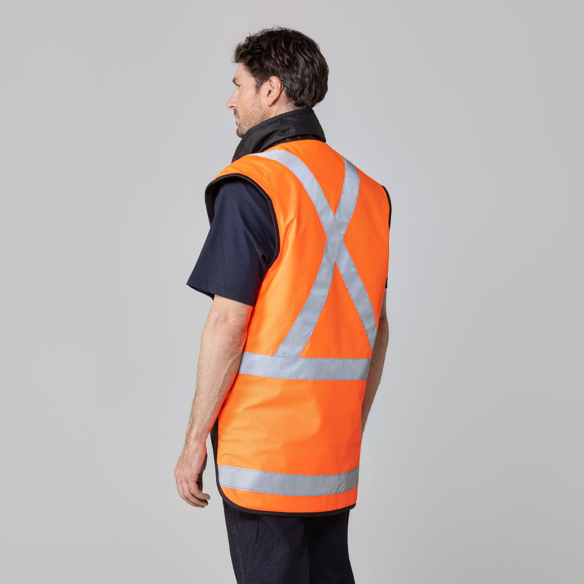 Oilskin AU Rail Hi Vis Lined Vest