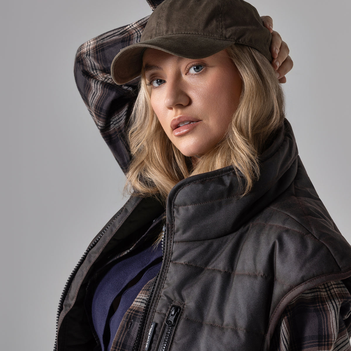 Oilskin Thermal Wool Loft Puffer Vest