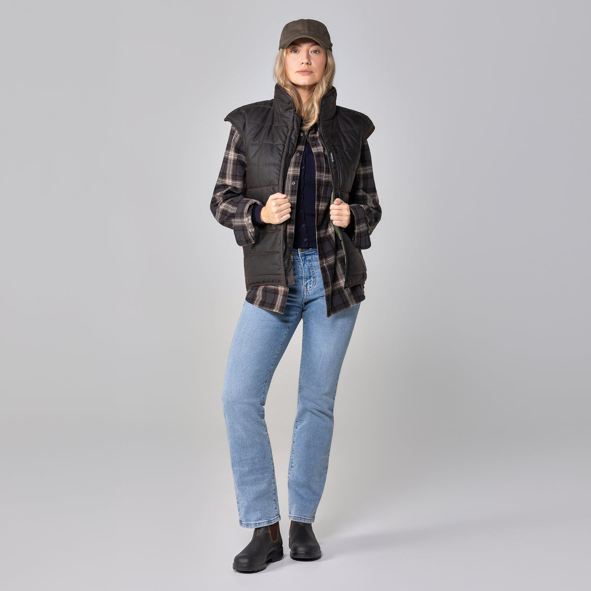 Oilskin Thermal Wool Loft Puffer Vest