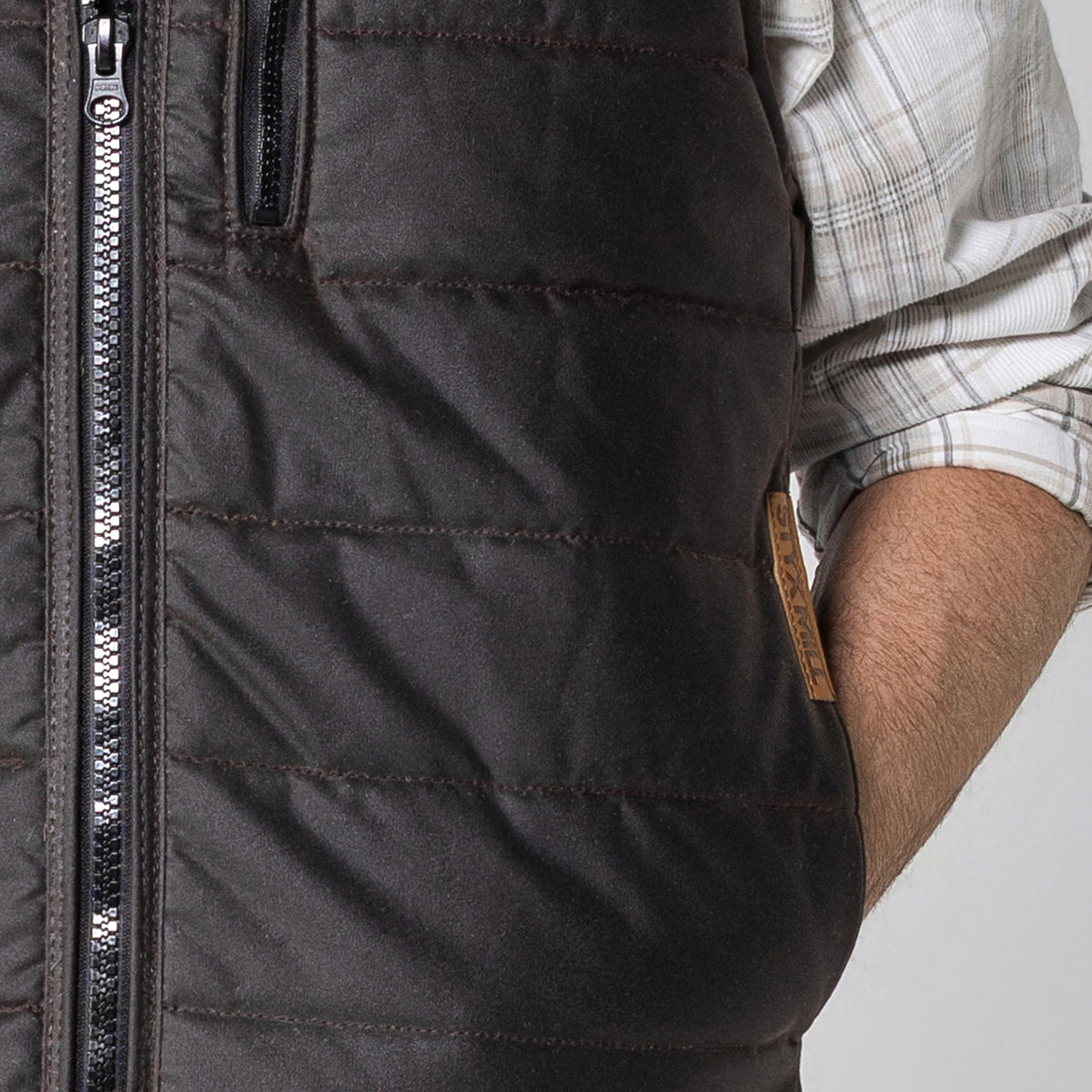 Oilskin Thermal Wool Loft Puffer Vest
