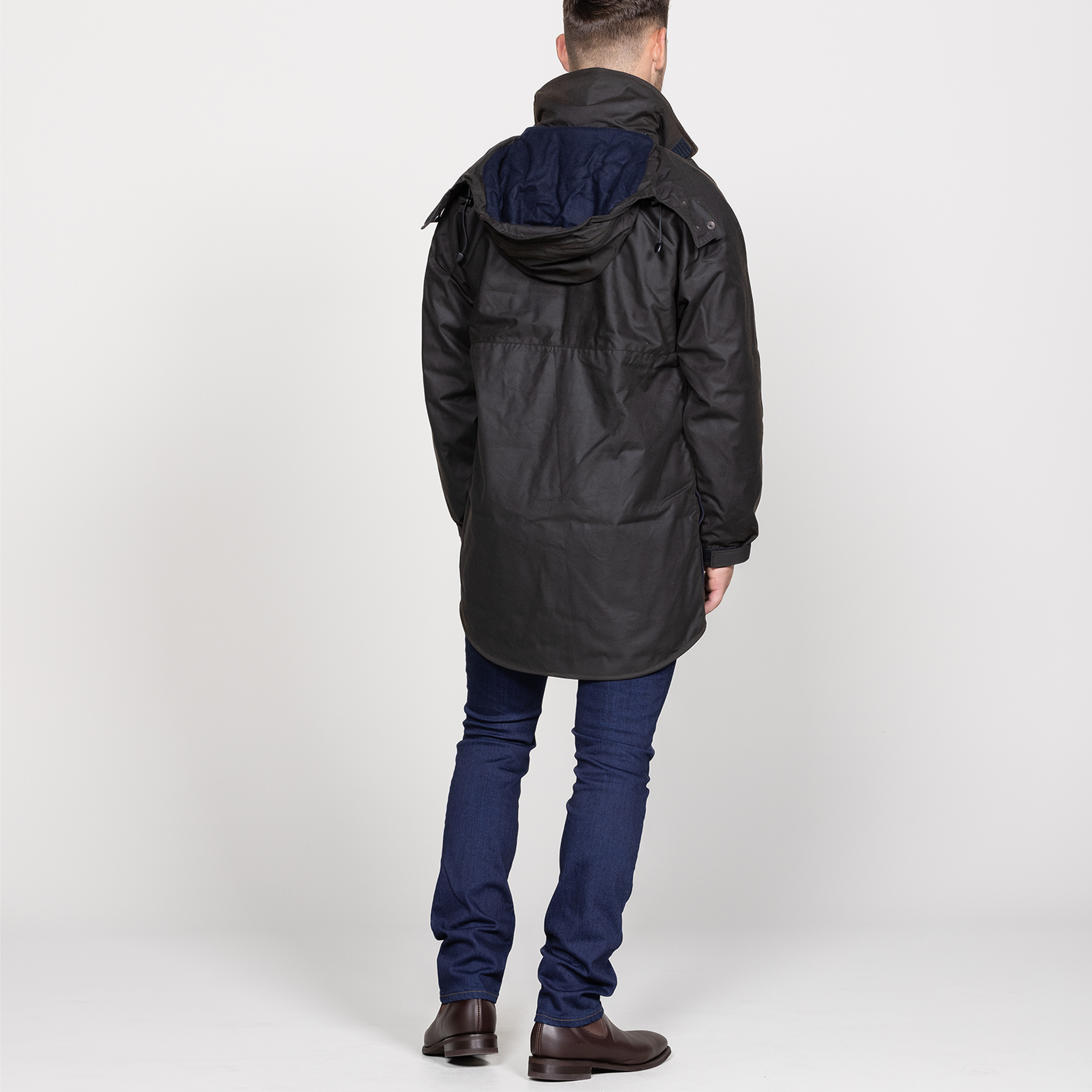 Oilskin Brown Wool Lined Pursuits Coat