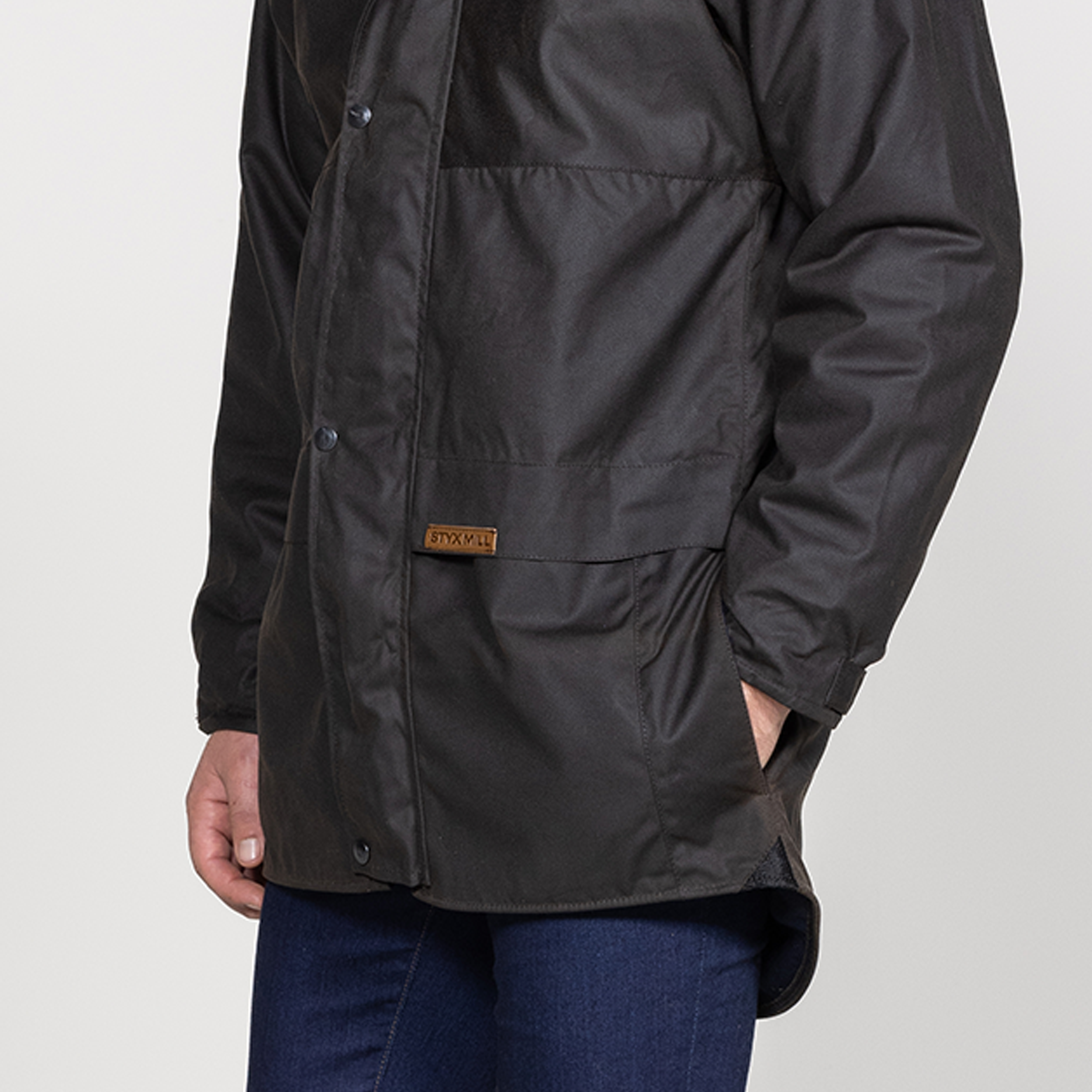 Oilskin Brown Wool Lined Pursuits Coat