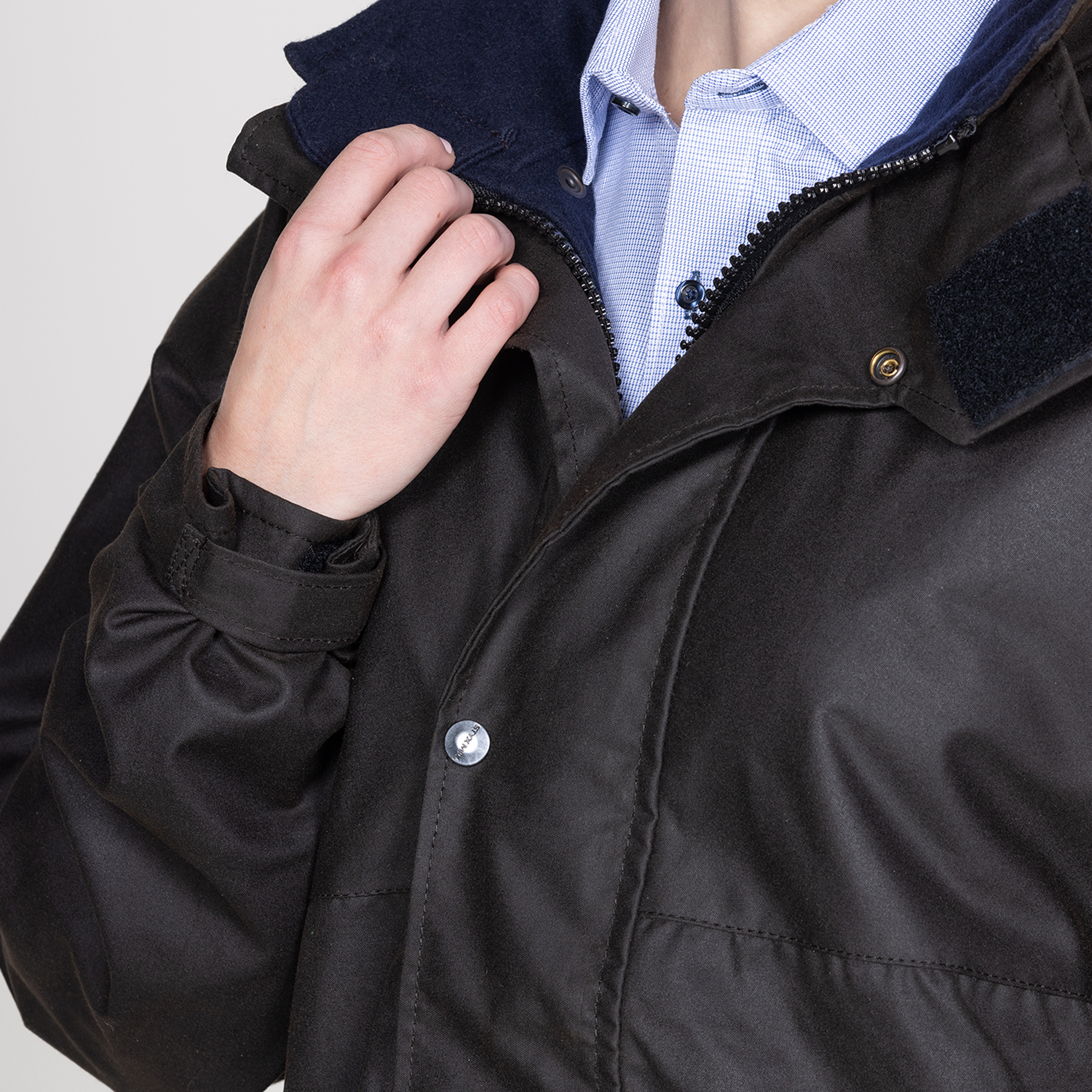 Oilskin Brown Wool Lined Pursuits Coat