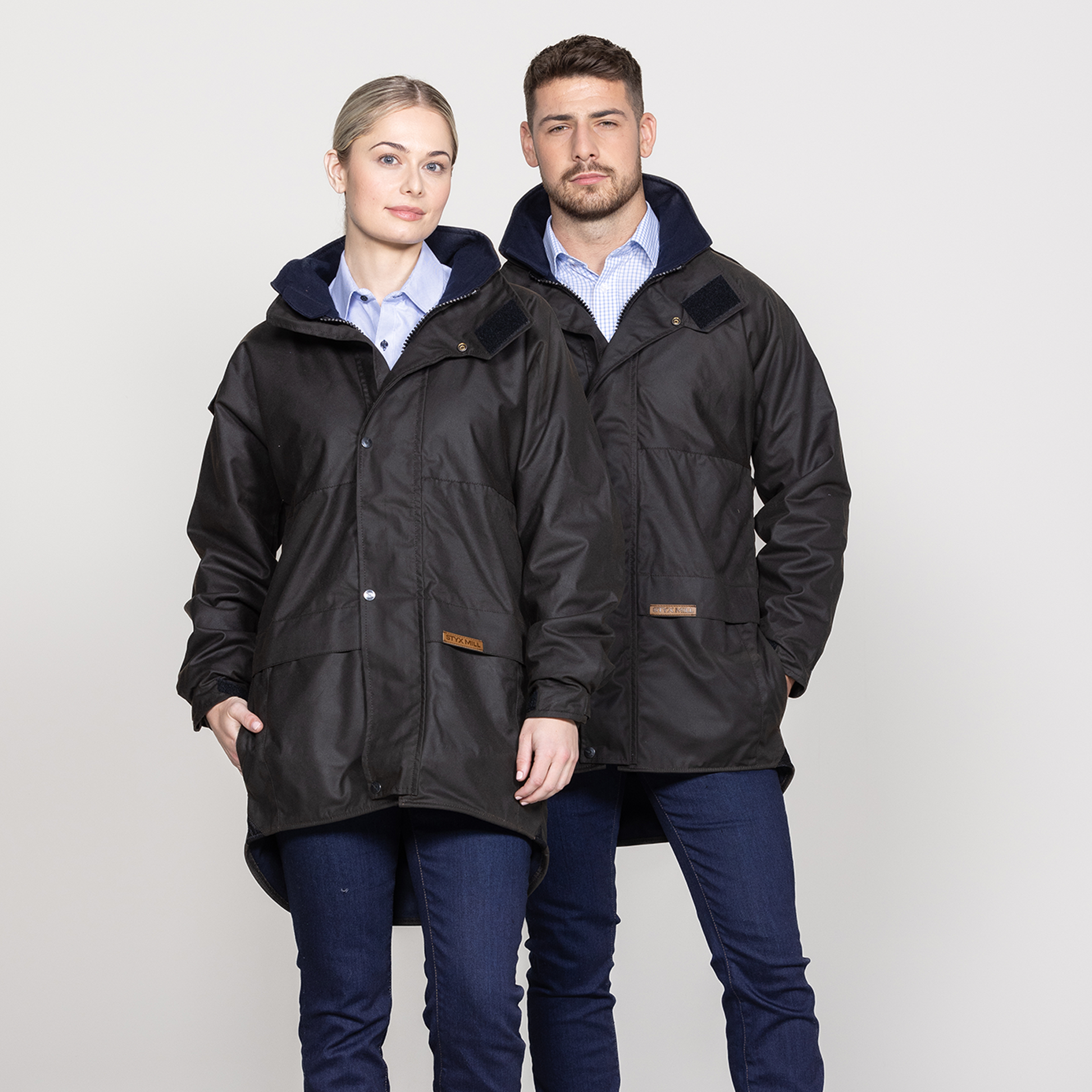 Oilskin Brown Wool Lined Pursuits Coat
