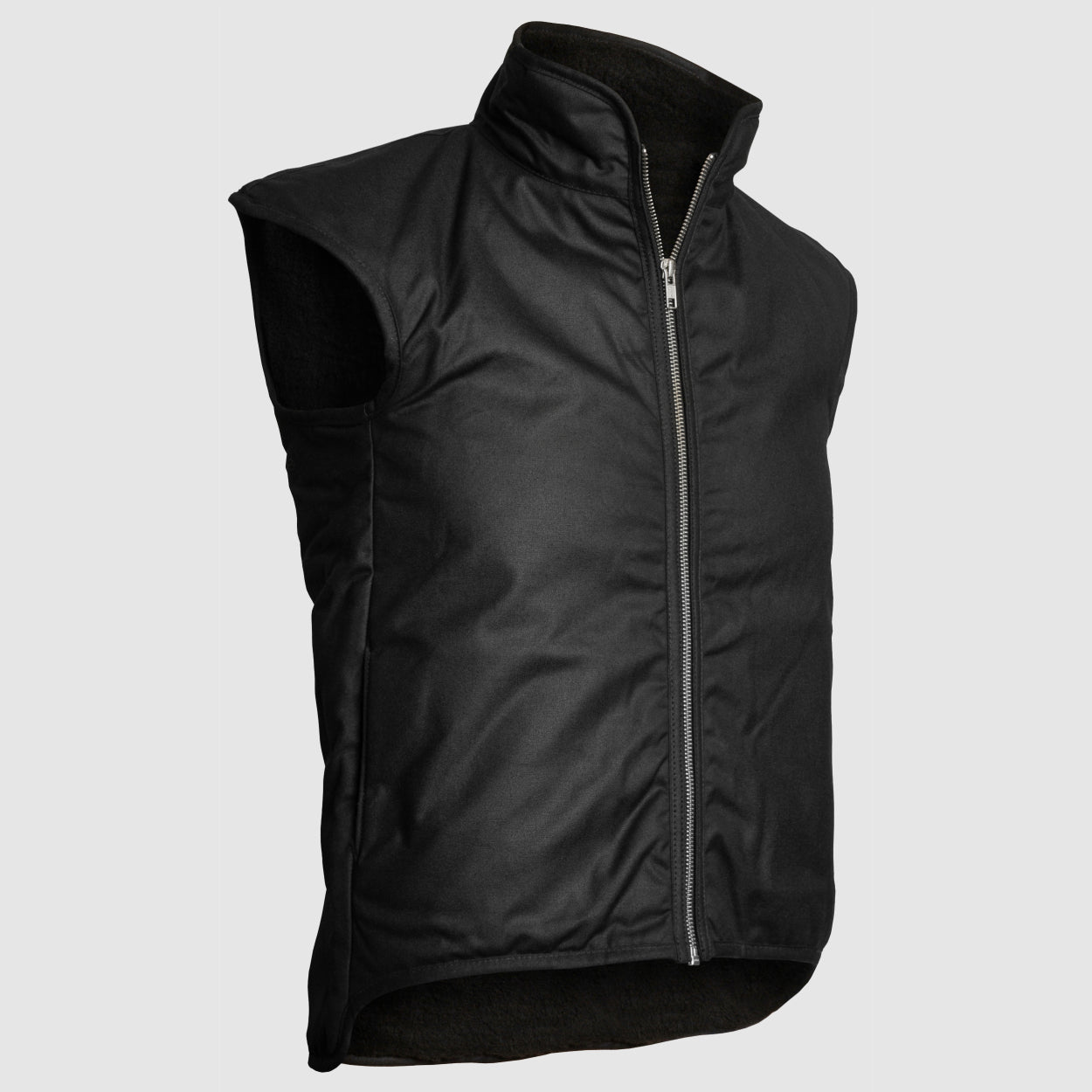 Oilskin Black Fur Lined Children's Vest