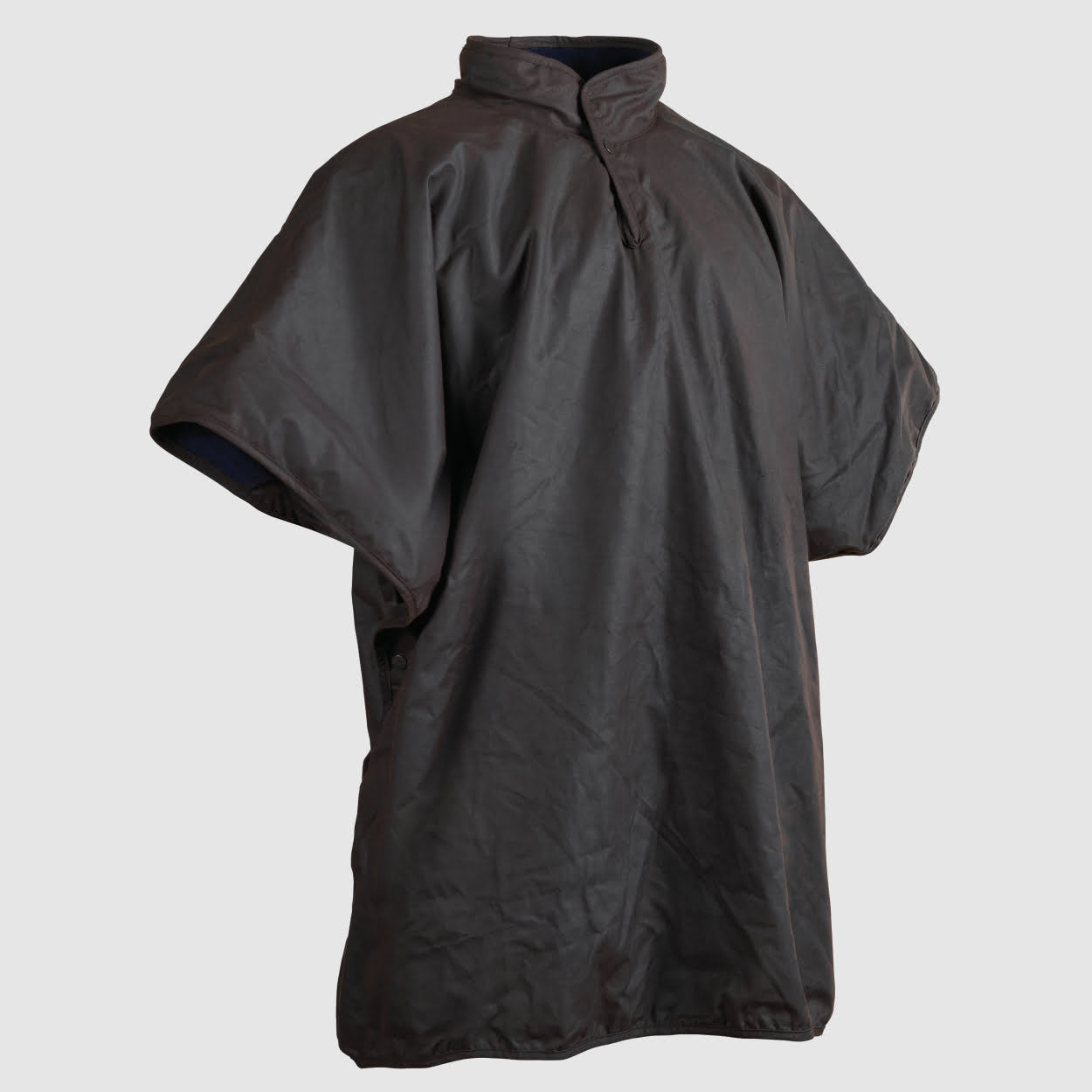 Oilskin Brown Wool Lined Poncho