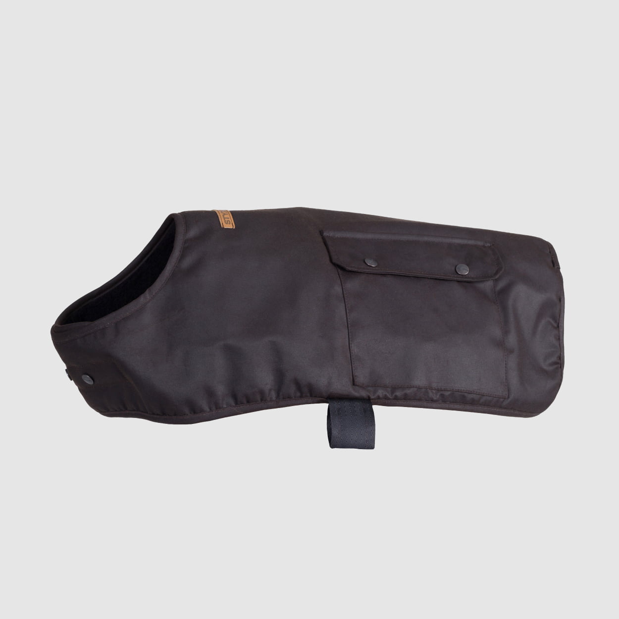 Oilskin Brown Lined Dog Coat
